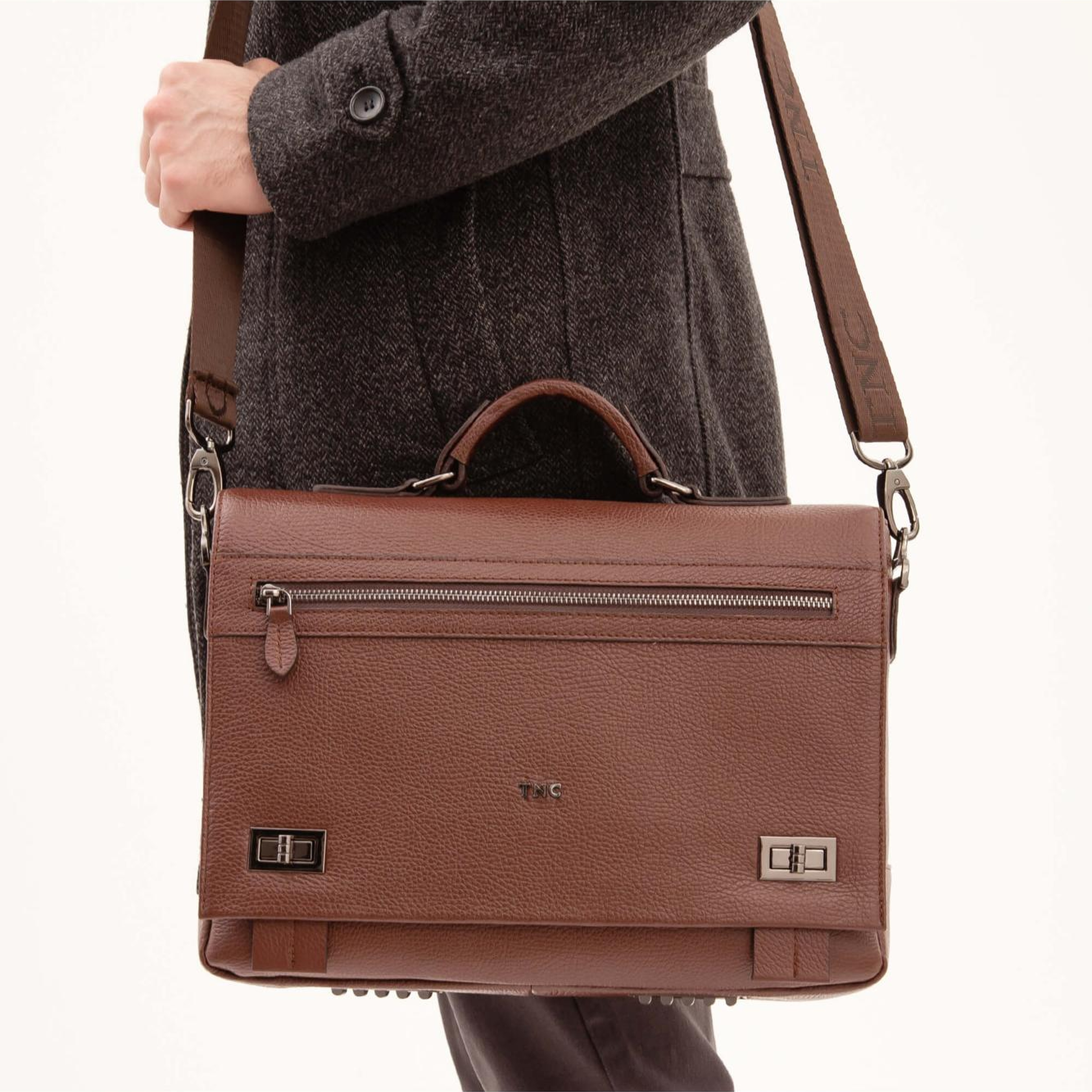 Tamer Tanca Erkek Hakiki Deri Taba Evrak Çantası