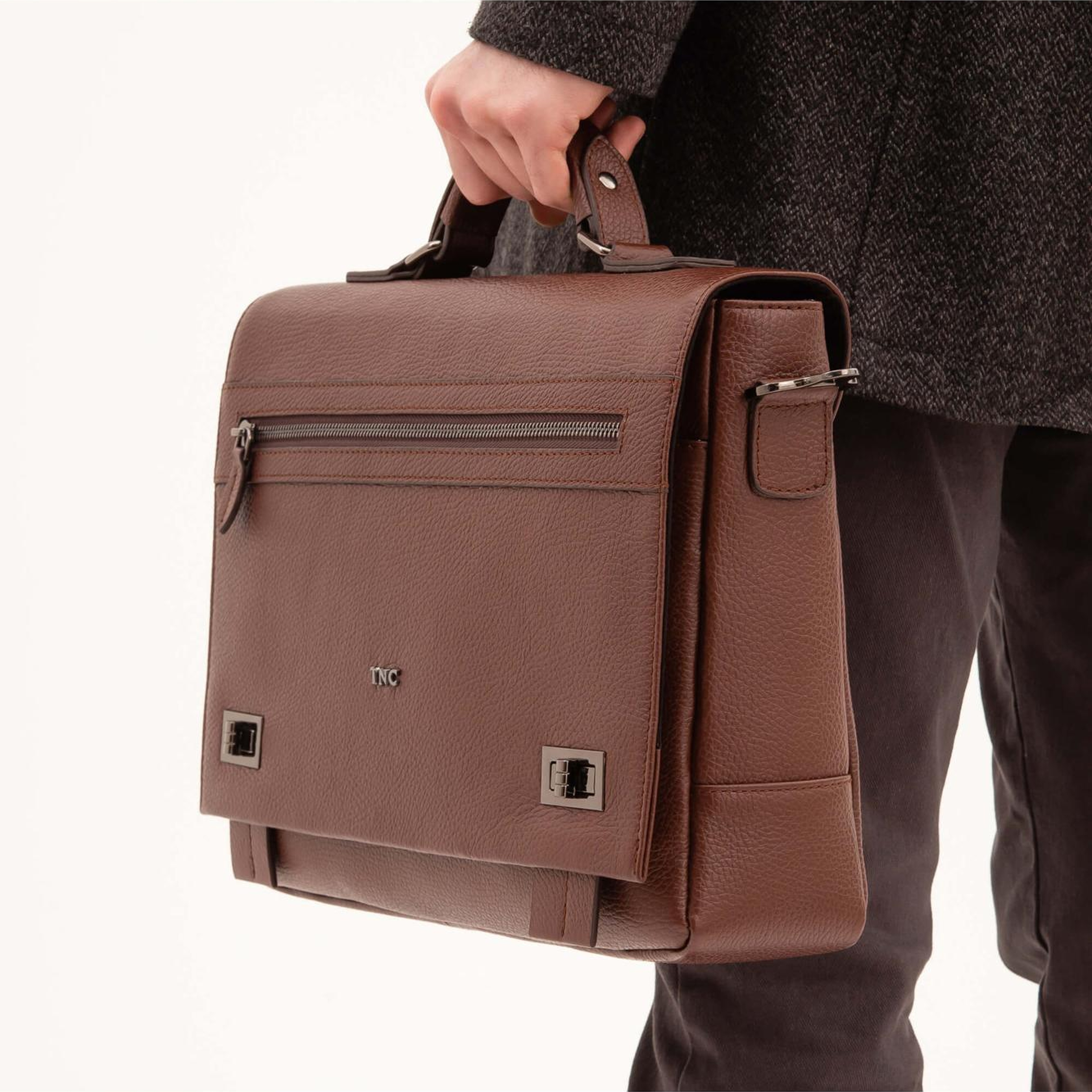 Tamer Tanca Erkek Hakiki Deri Taba Evrak Çantası