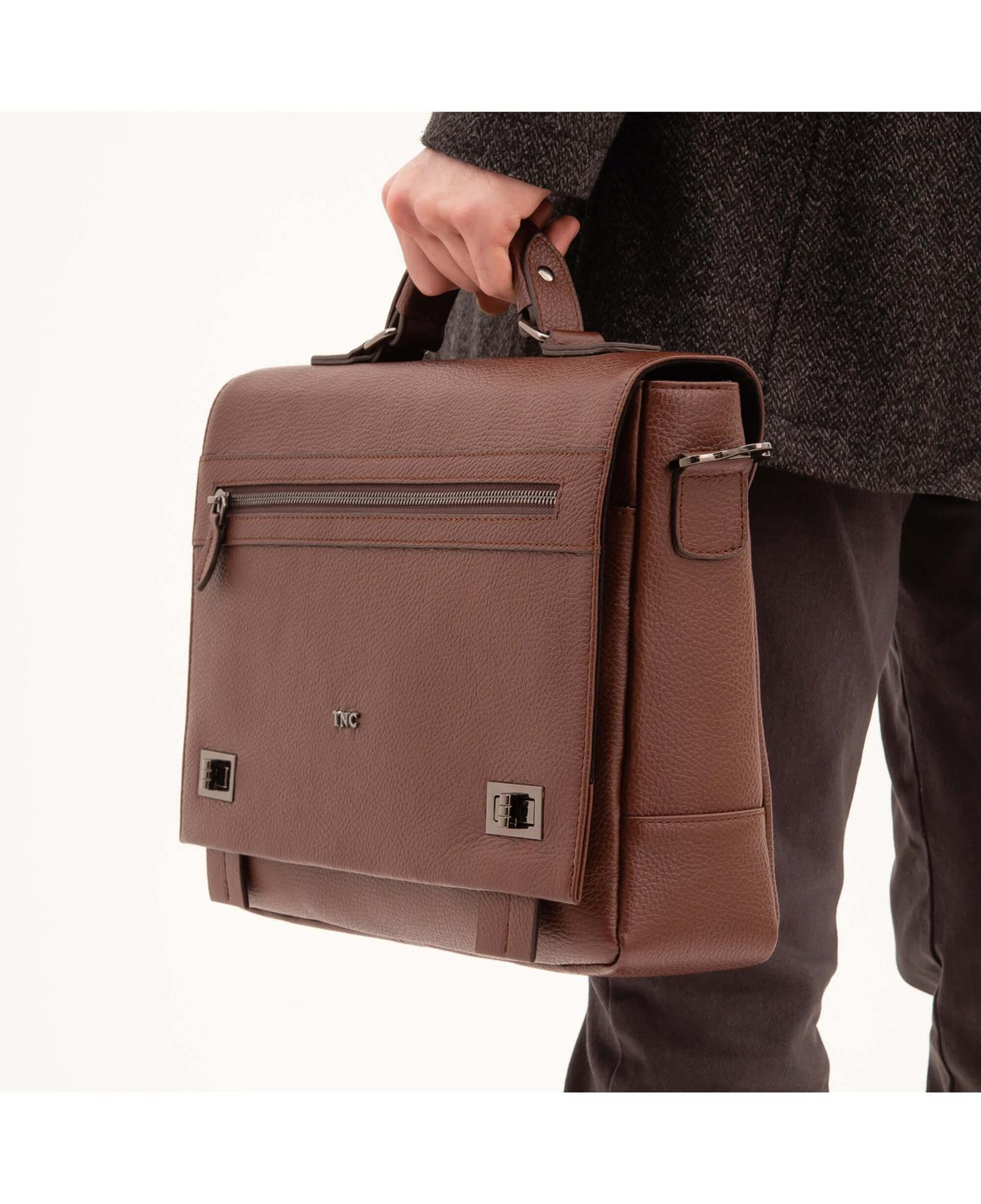 Tamer Tanca Erkek Hakiki Deri Taba Evrak Çantası