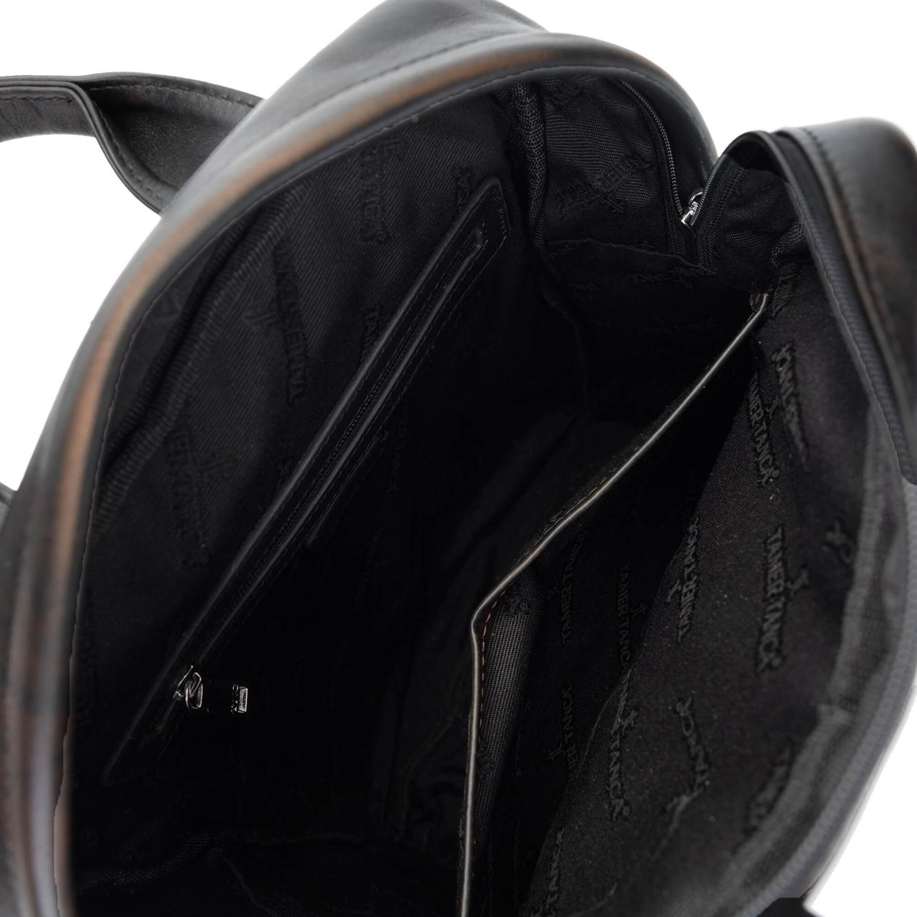 Tamer Tanca Erkek Hakiki Deri Siyah Eskitme Sırt Çantası