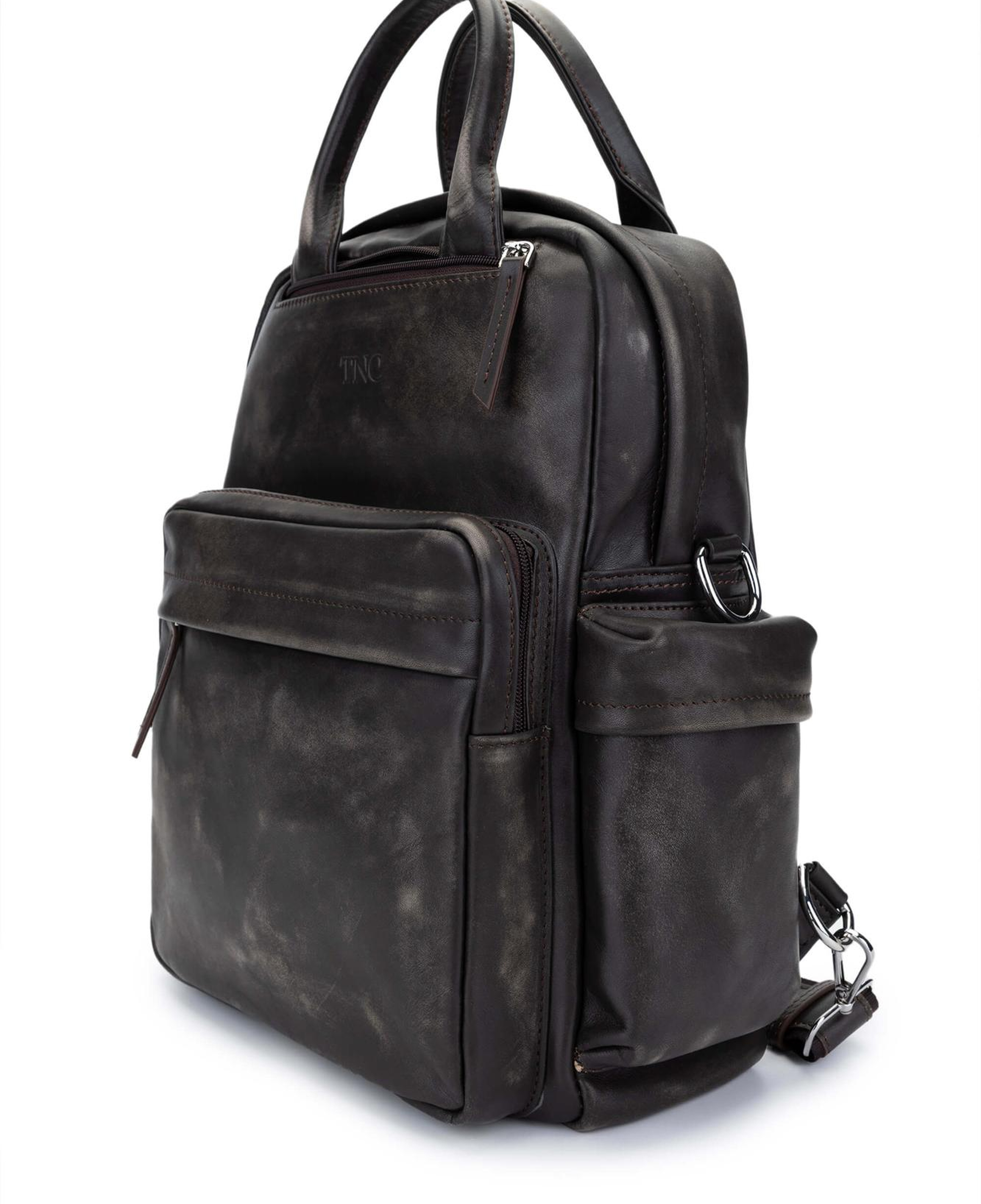 Tamer Tanca Erkek Hakiki Deri Viski Eskitme Sırt Çantası