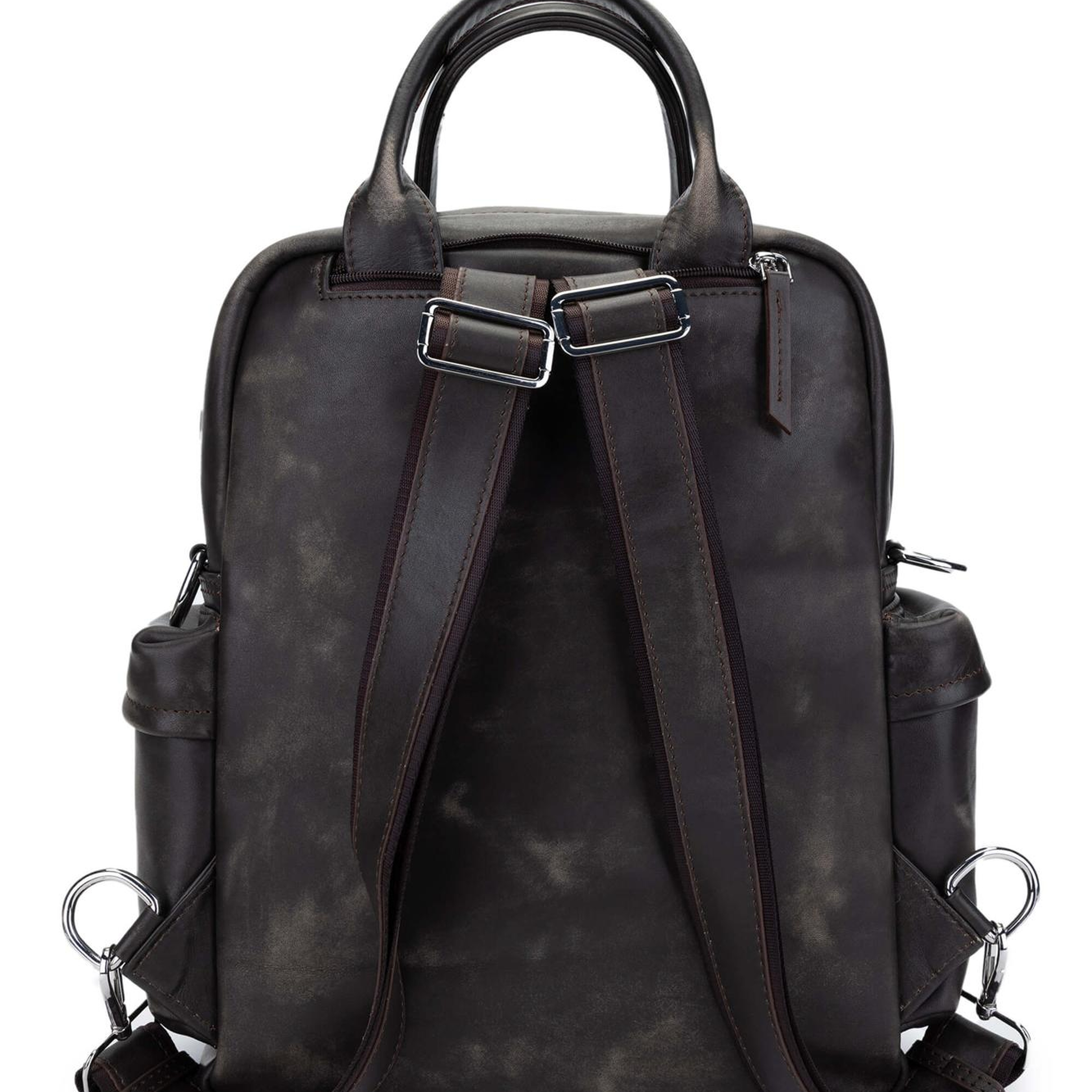 Tamer Tanca Erkek Hakiki Deri Viski Eskitme Sırt Çantası