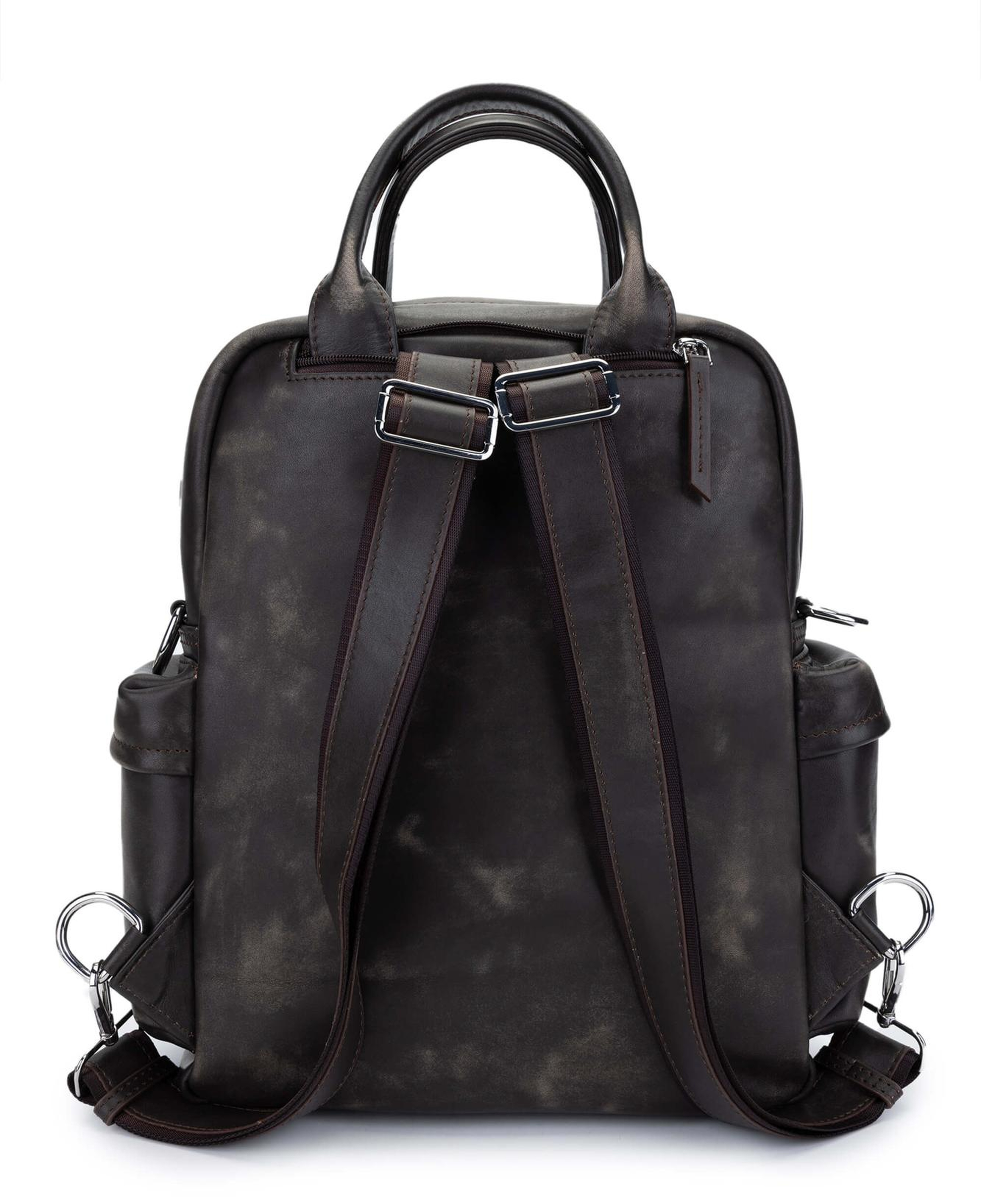 Tamer Tanca Erkek Hakiki Deri Viski Eskitme Sırt Çantası