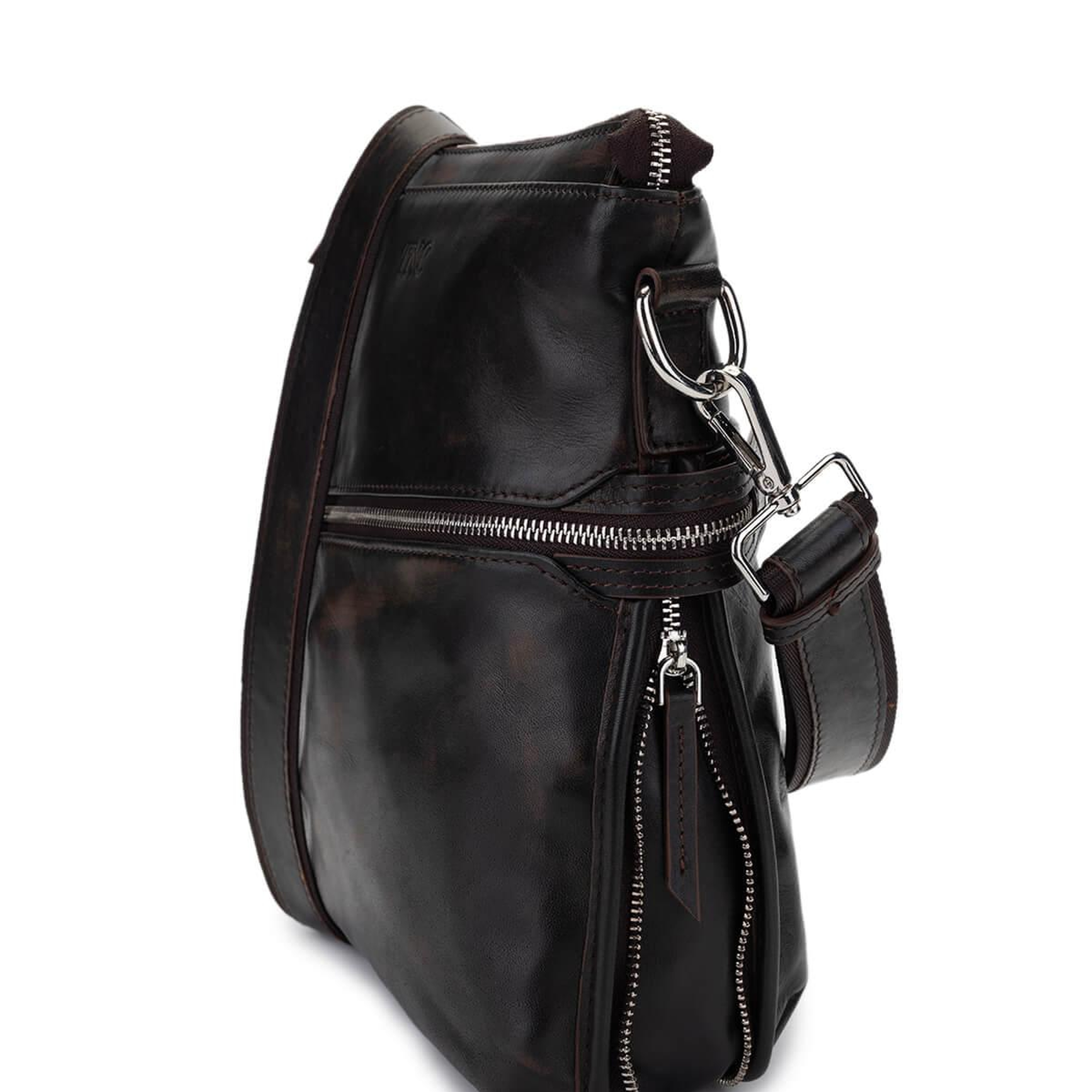 Tamer Tanca Erkek Hakiki Deri Kızıl Eskitme Postacı Çanta