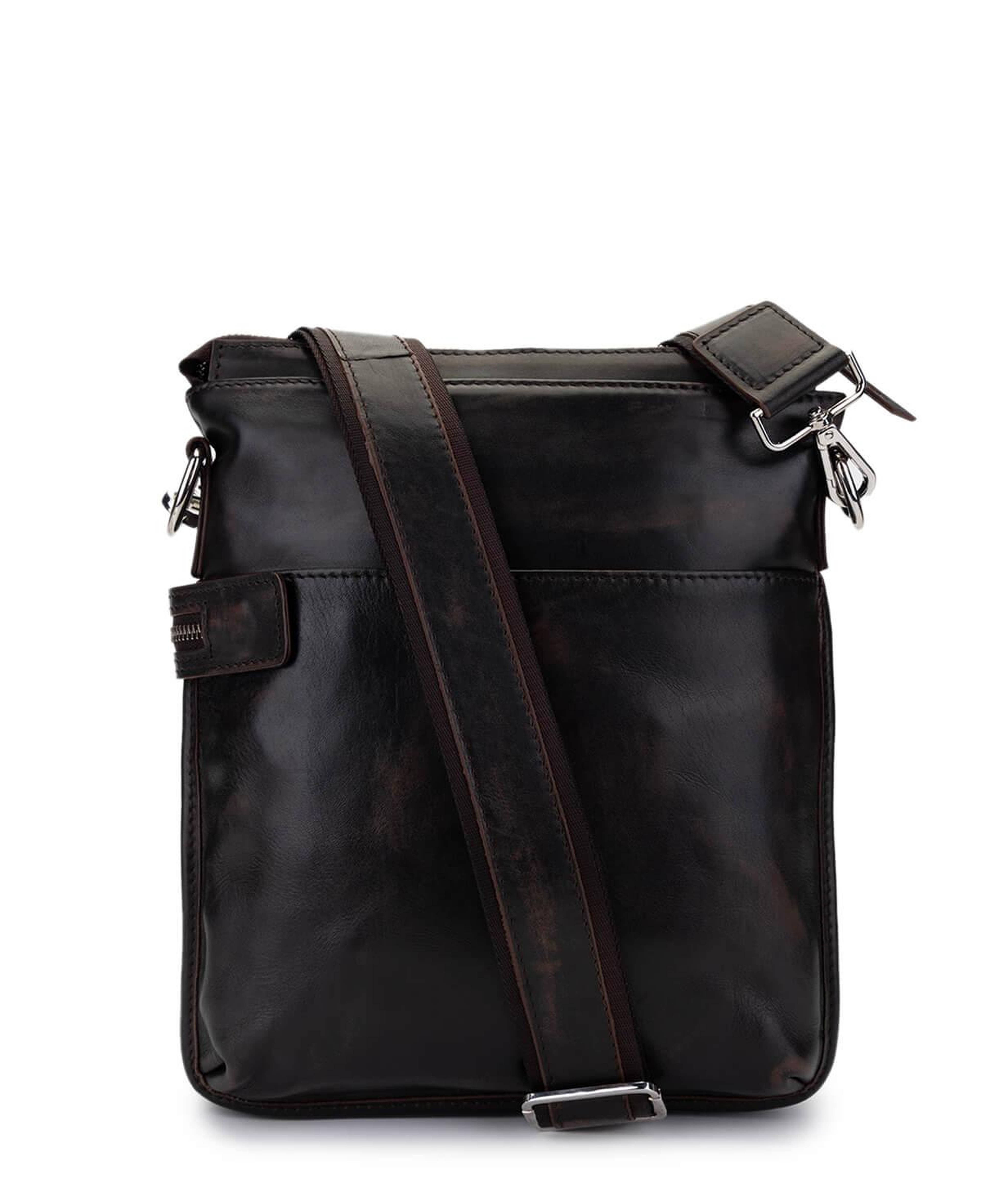 Tamer Tanca Erkek Hakiki Deri Kızıl Eskitme Postacı Çanta