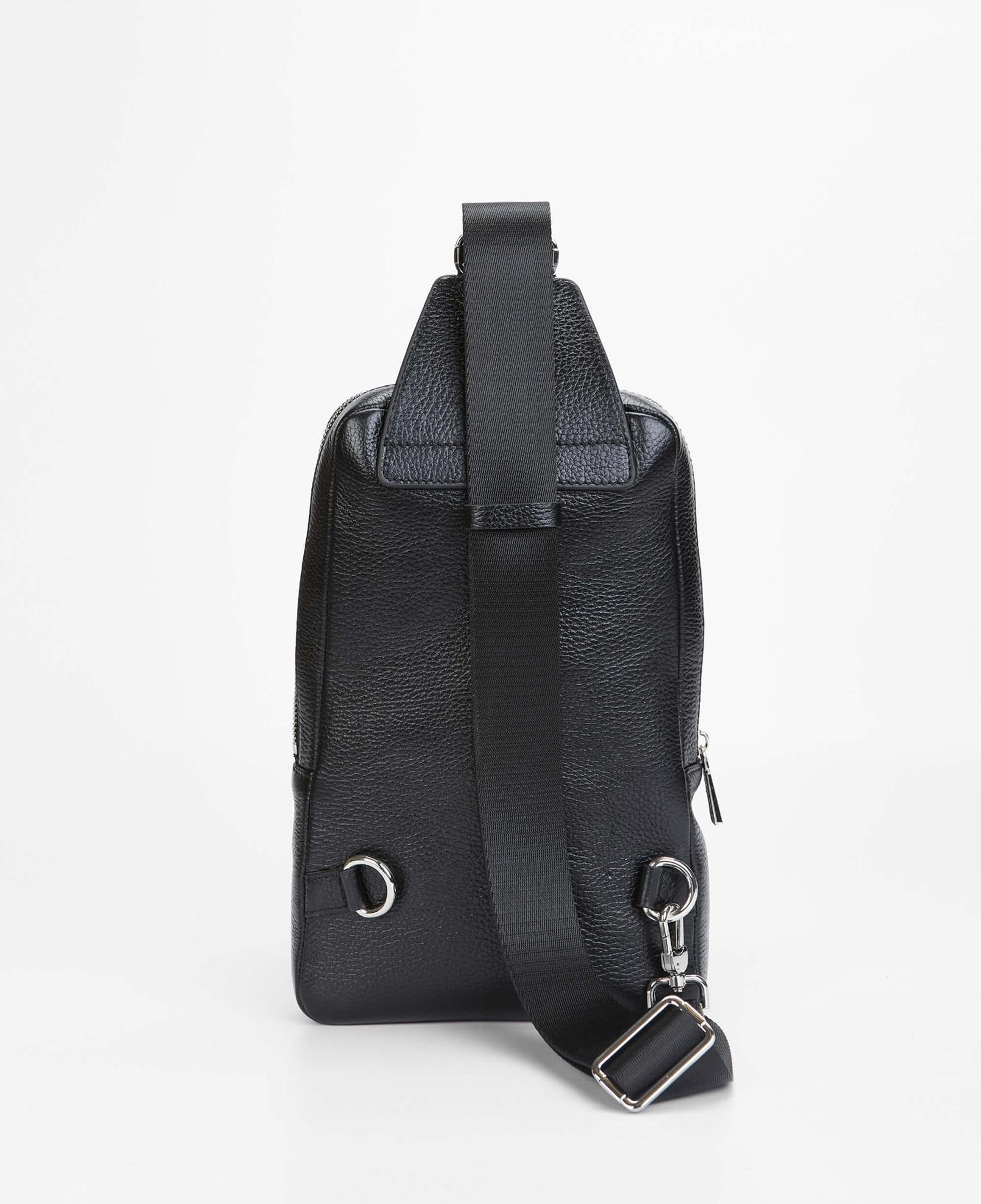 Tamer Tanca Erkek Hakiki Deri Siyah Body Bag Çanta