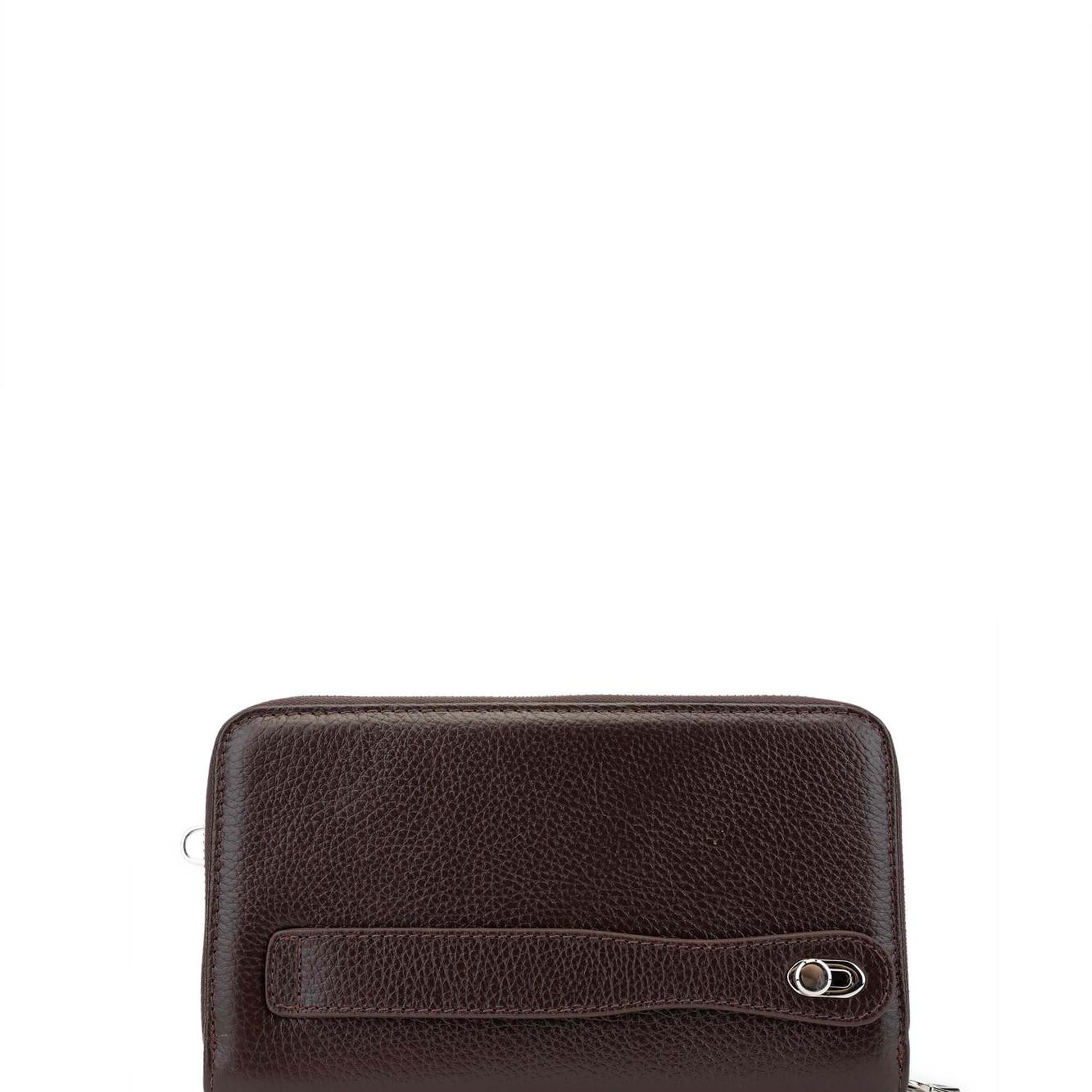 Tamer Tanca Erkek Hakiki Deri Kahverengi El Çantası