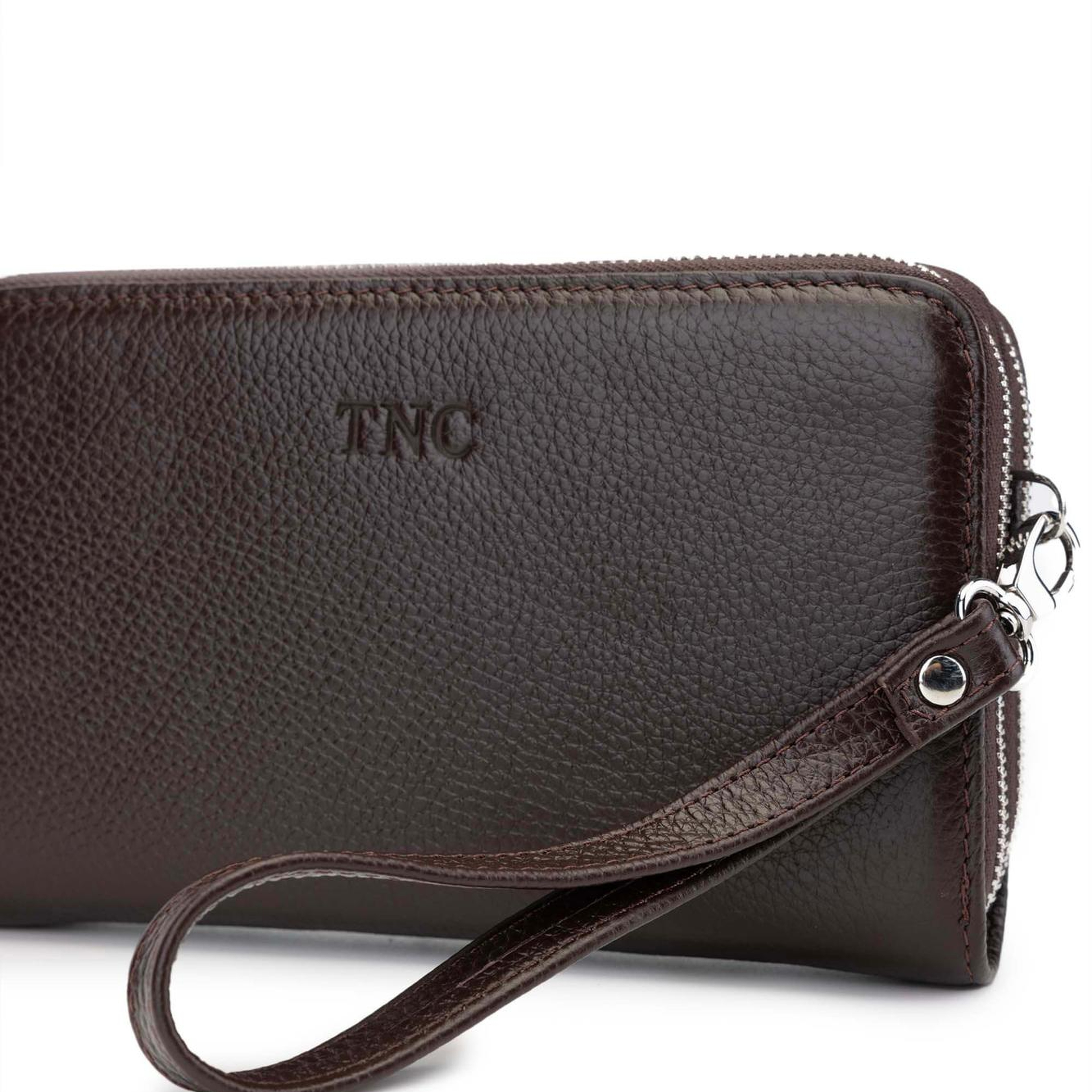 Tamer Tanca Erkek Hakiki Deri Kahverengi El Çantası