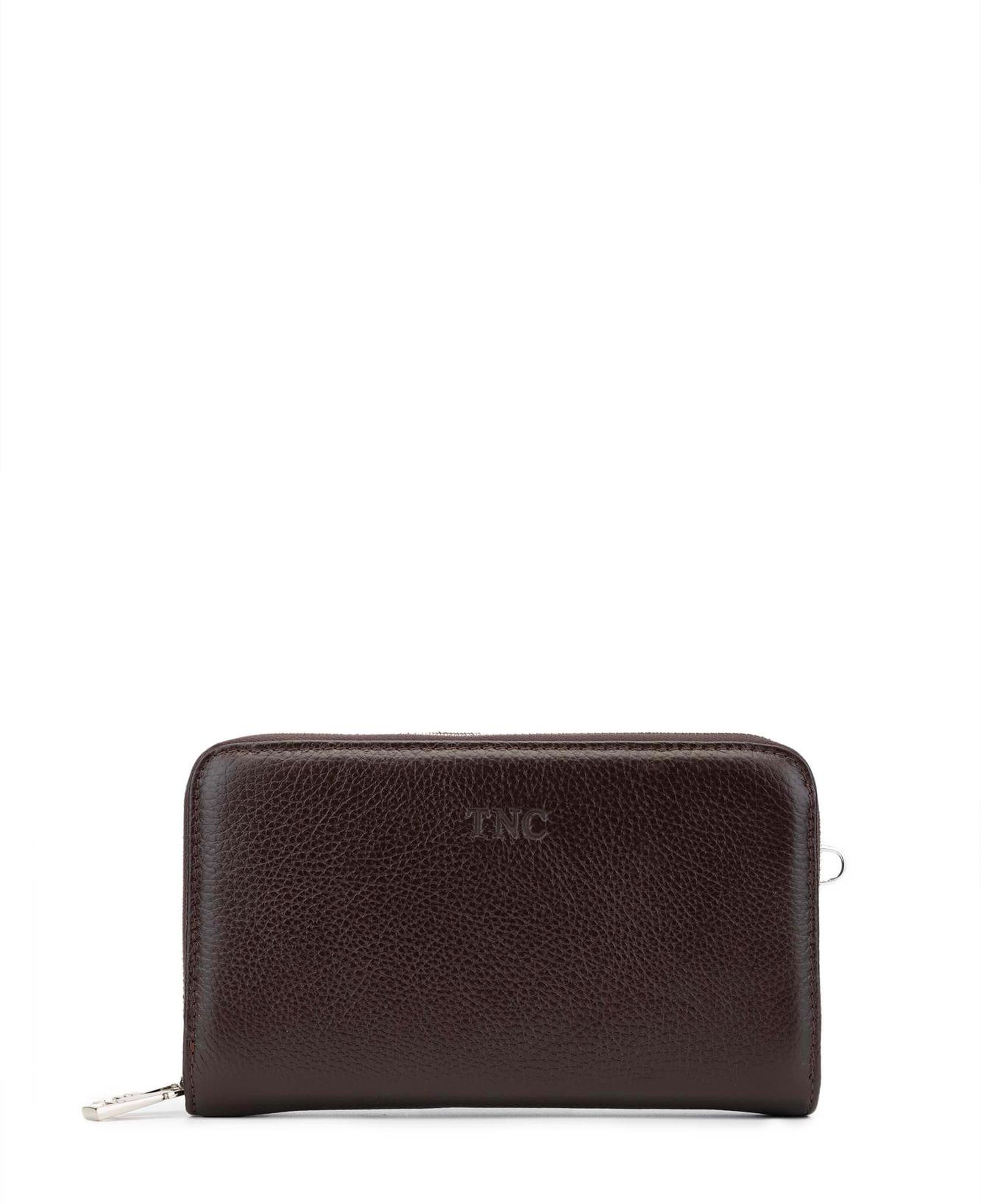 Tamer Tanca Erkek Hakiki Deri Kahverengi El Çantası