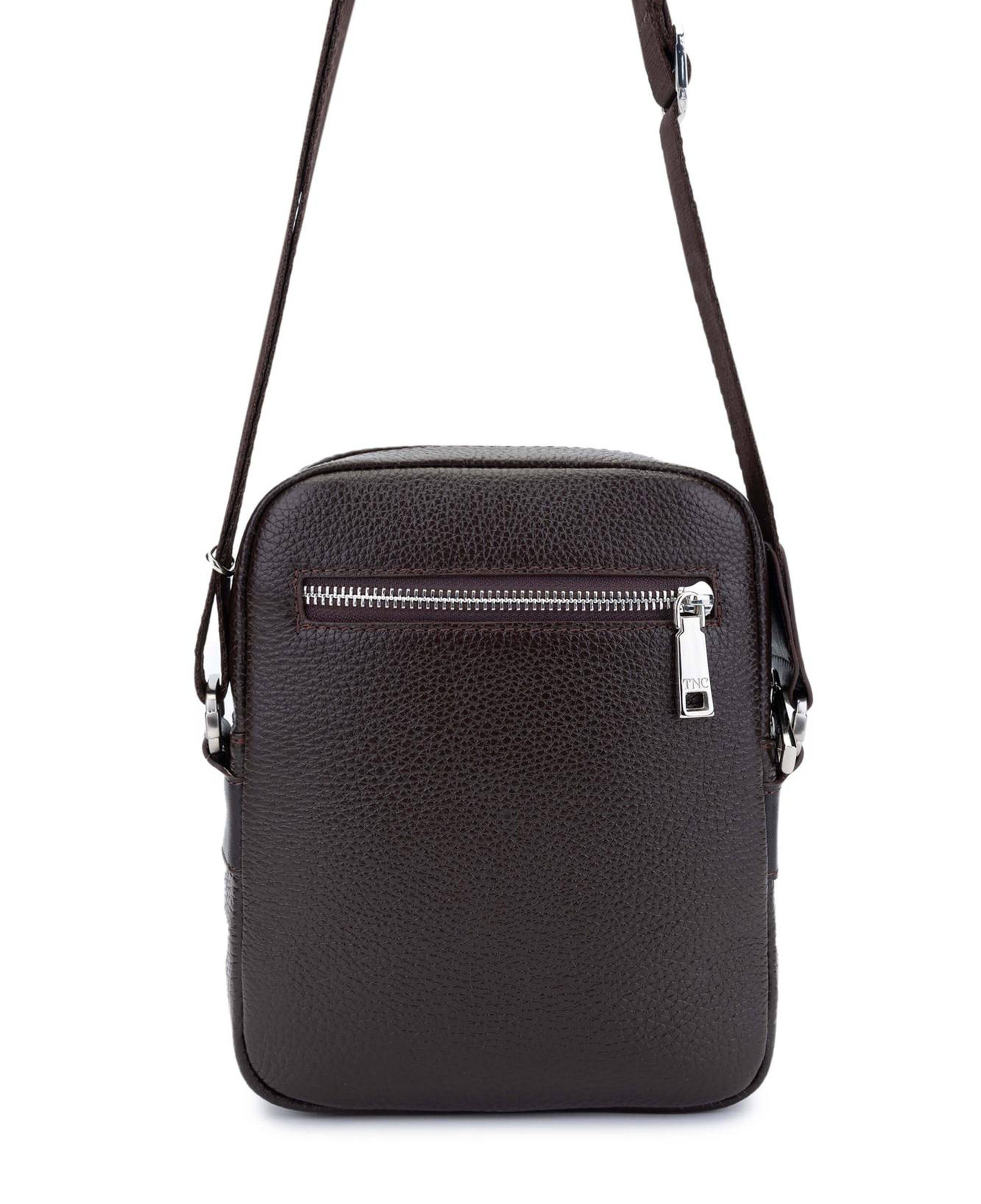 Tamer Tanca Erkek Hakiki Deri Kahverengi Postacı Çanta