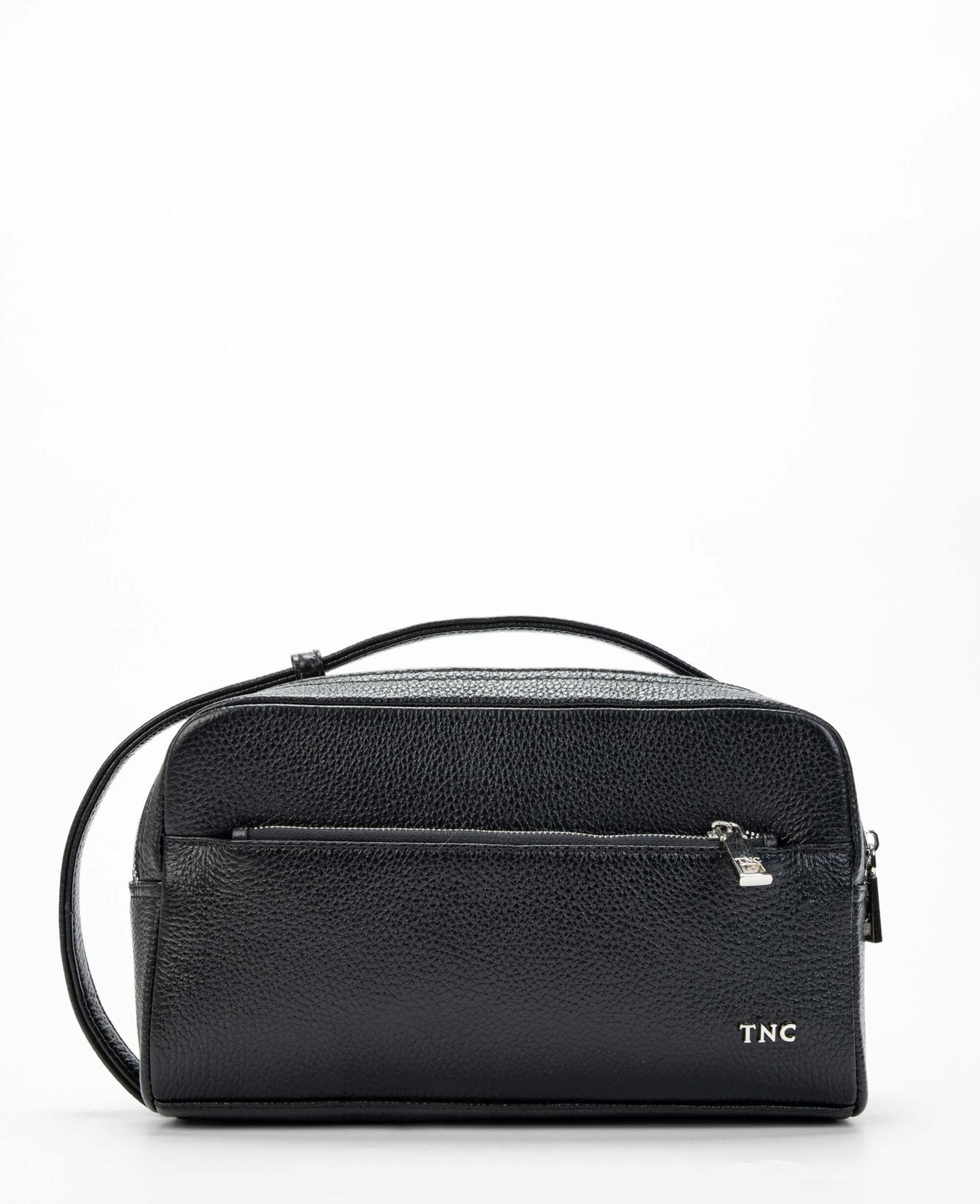 Tamer Tanca Erkek Hakiki Deri Siyah Traş Çantası