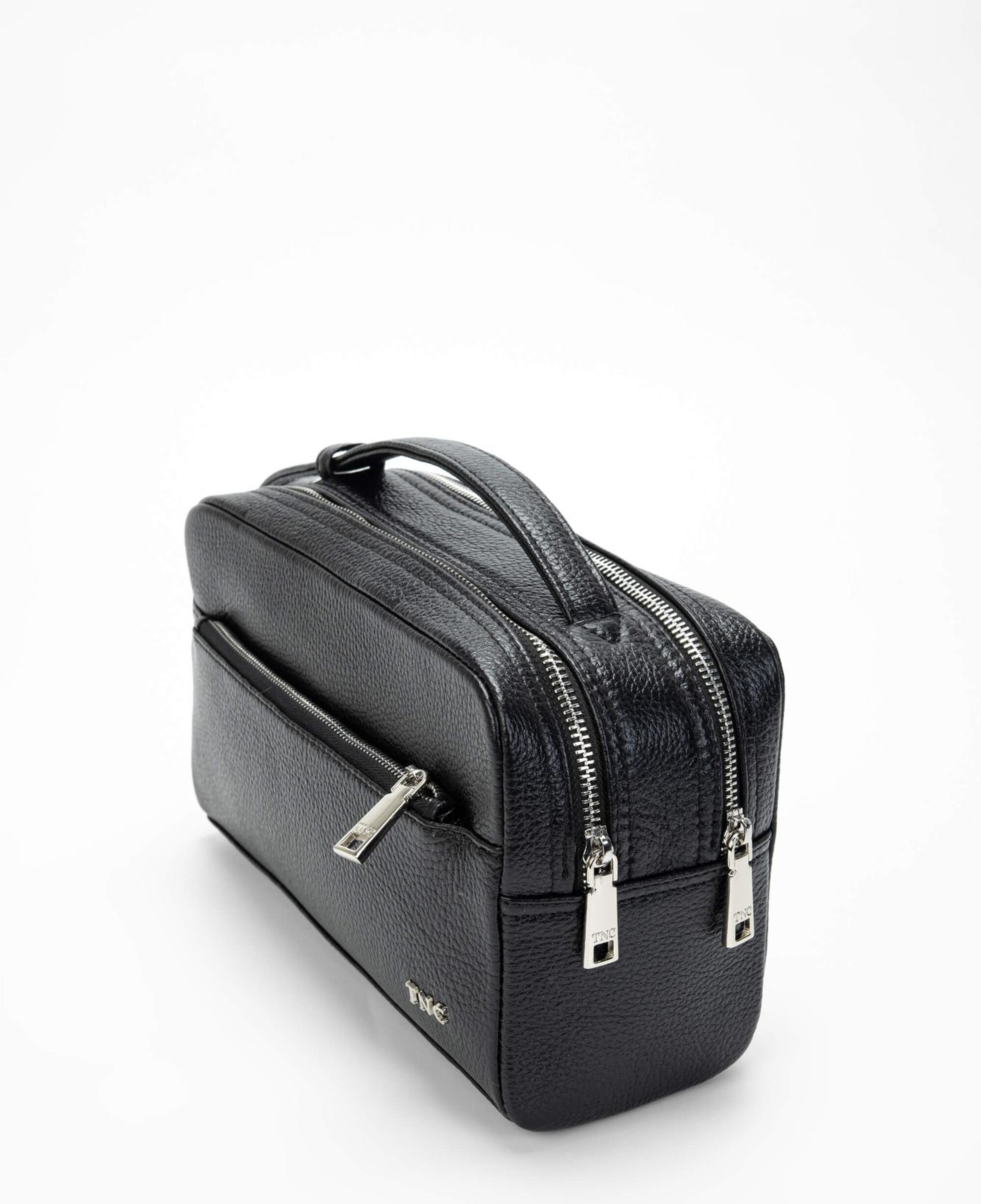 Tamer Tanca Erkek Hakiki Deri Siyah Traş Çantası