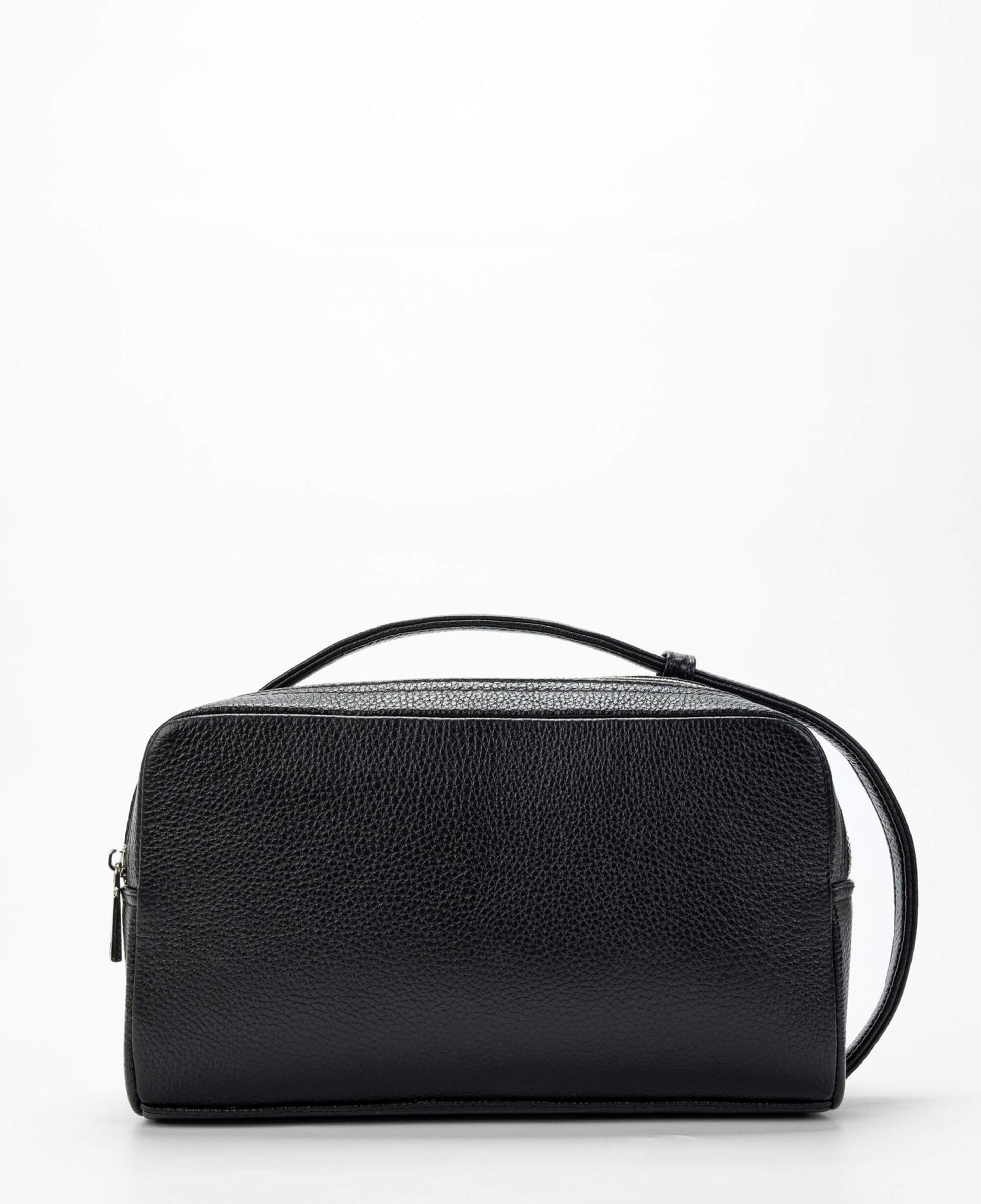 Tamer Tanca Erkek Hakiki Deri Siyah Traş Çantası