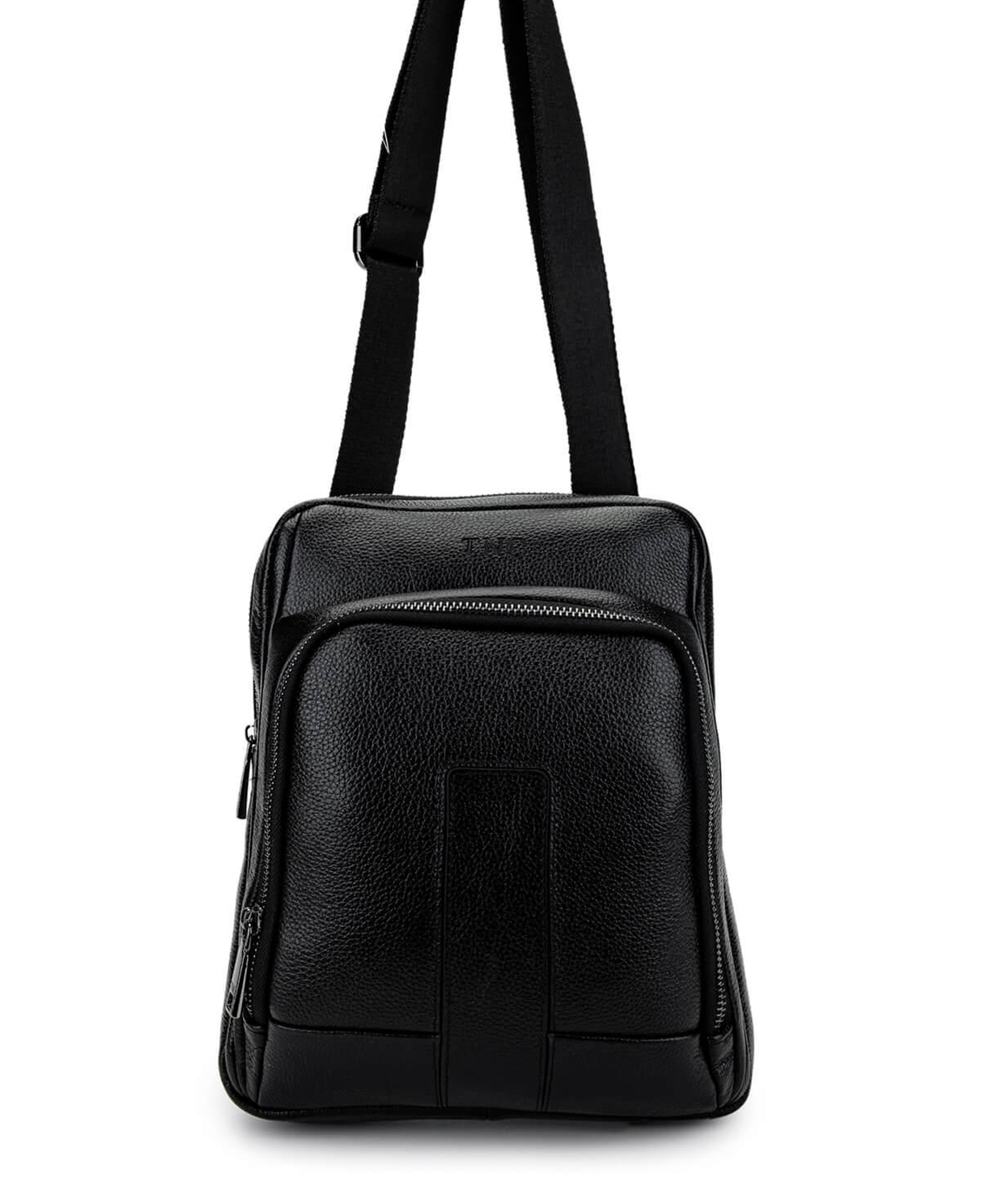 Tamer Tanca Erkek Hakiki Deri Siyah Postacı Çanta