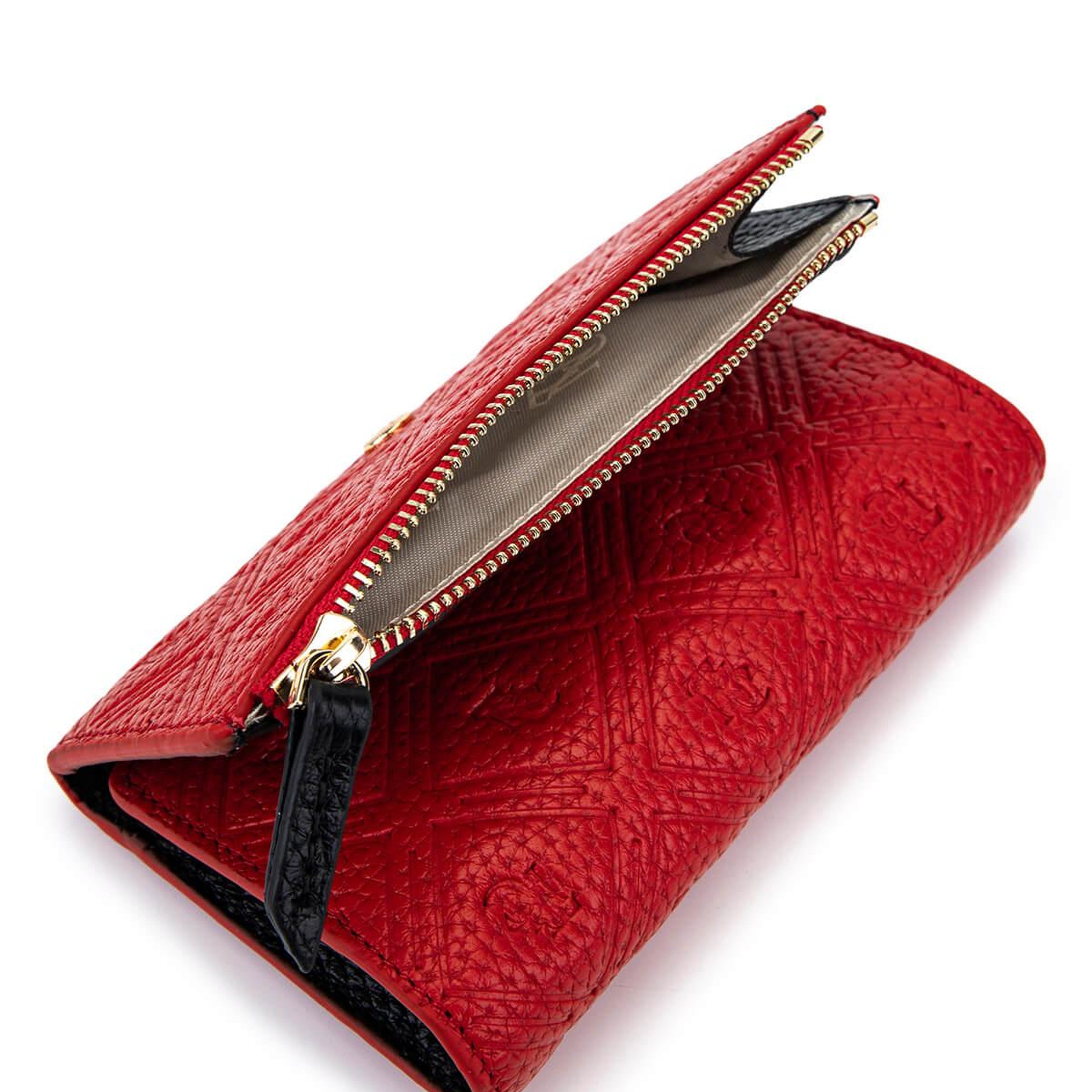 Tamer Tanca Kadın Hakiki Deri Kırmızı Cüzdan