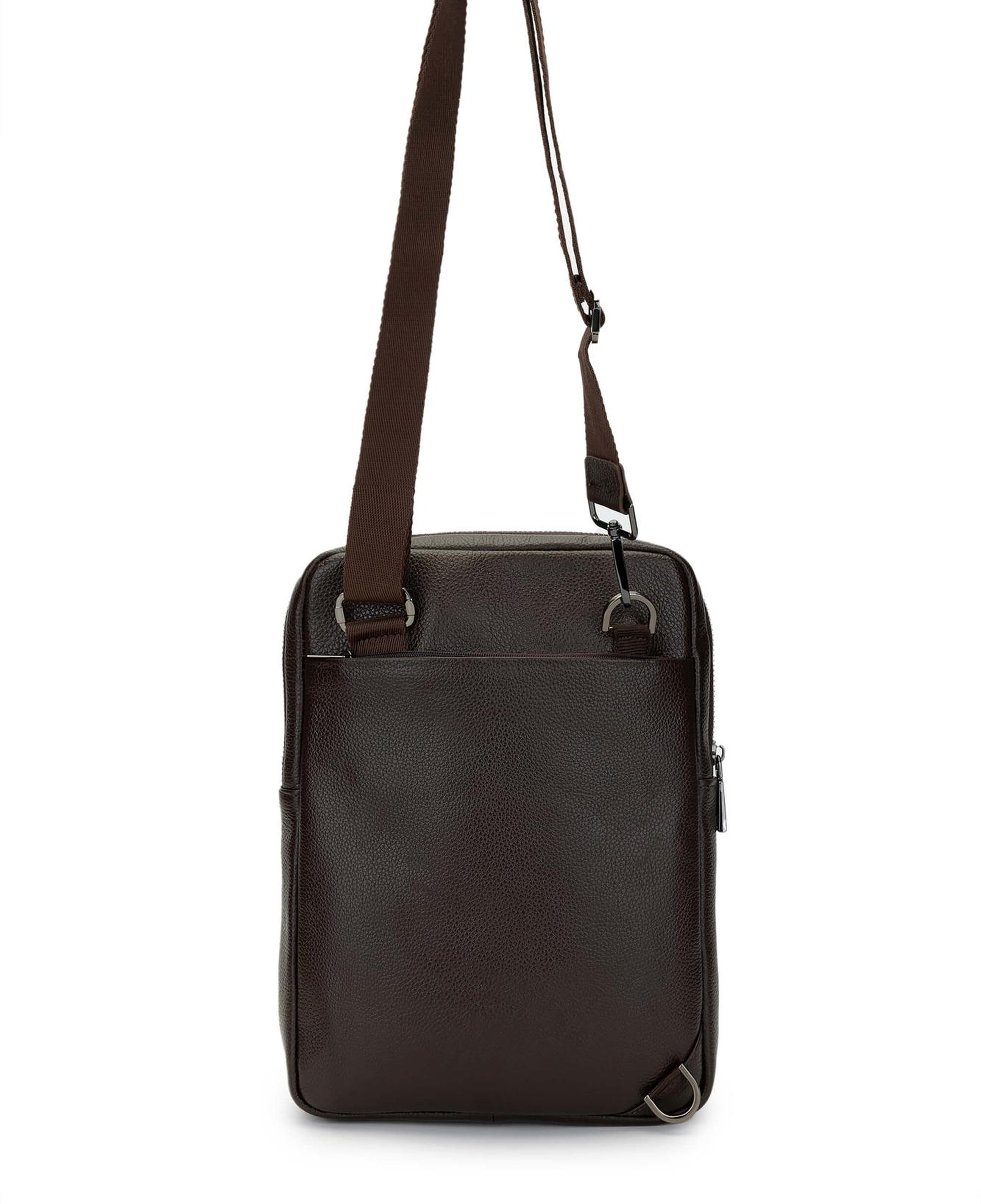 Tamer Tanca Erkek Hakiki Deri Kahverengi Postacı Çanta