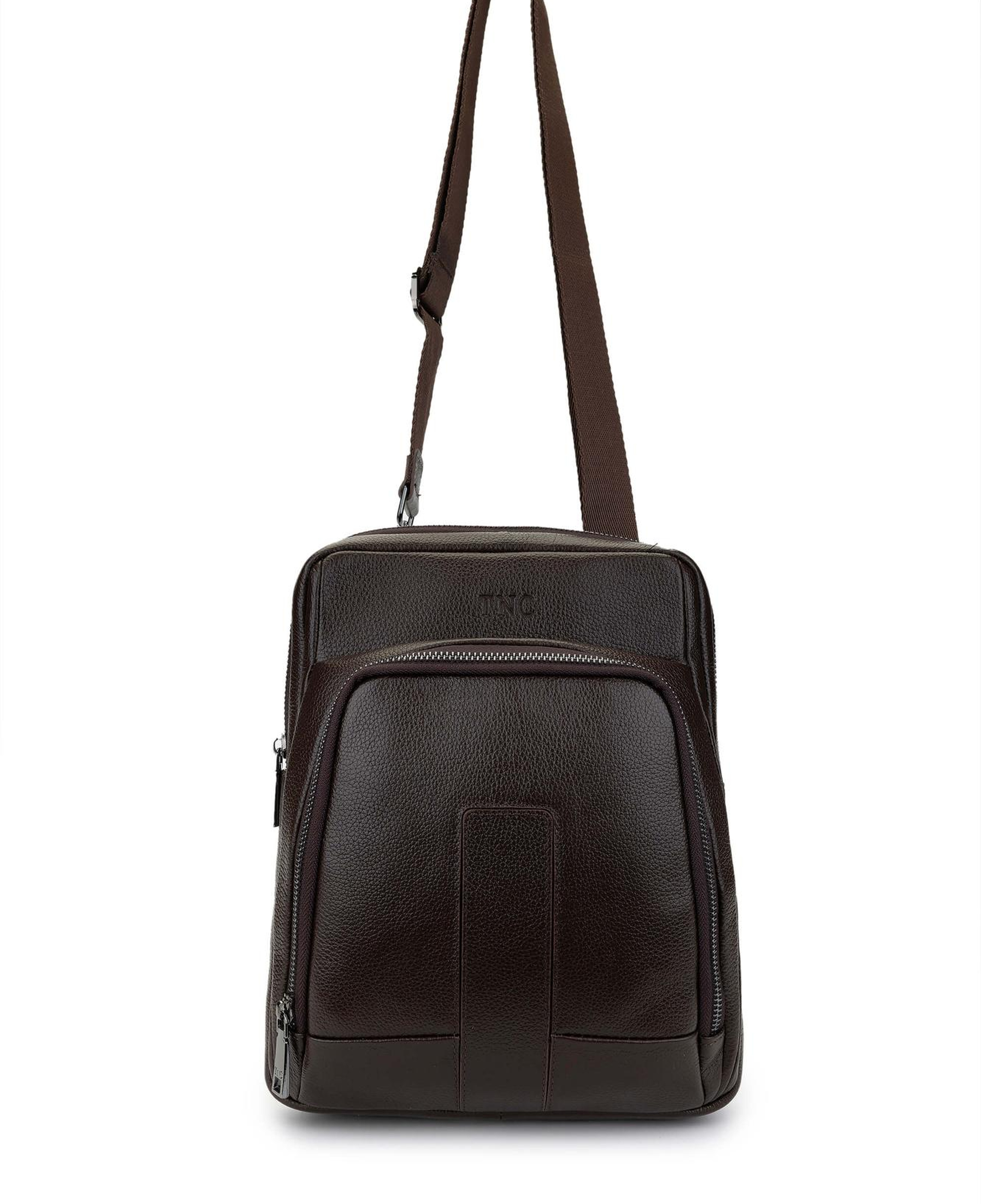 Tamer Tanca Erkek Hakiki Deri Kahverengi Postacı Çanta