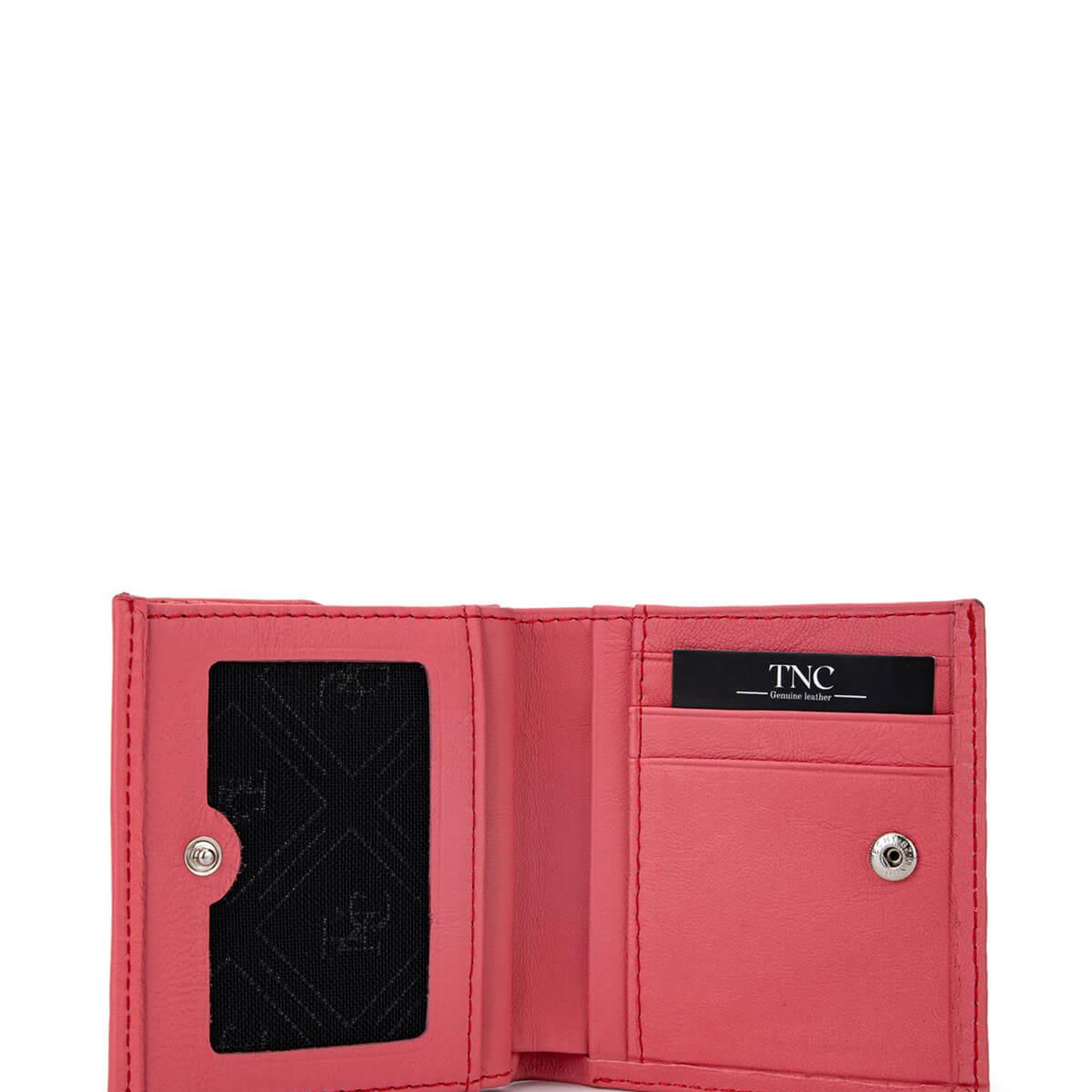 Tamer Tanca Unisex Hakiki Deri Pembe Cüzdan Cuzdan