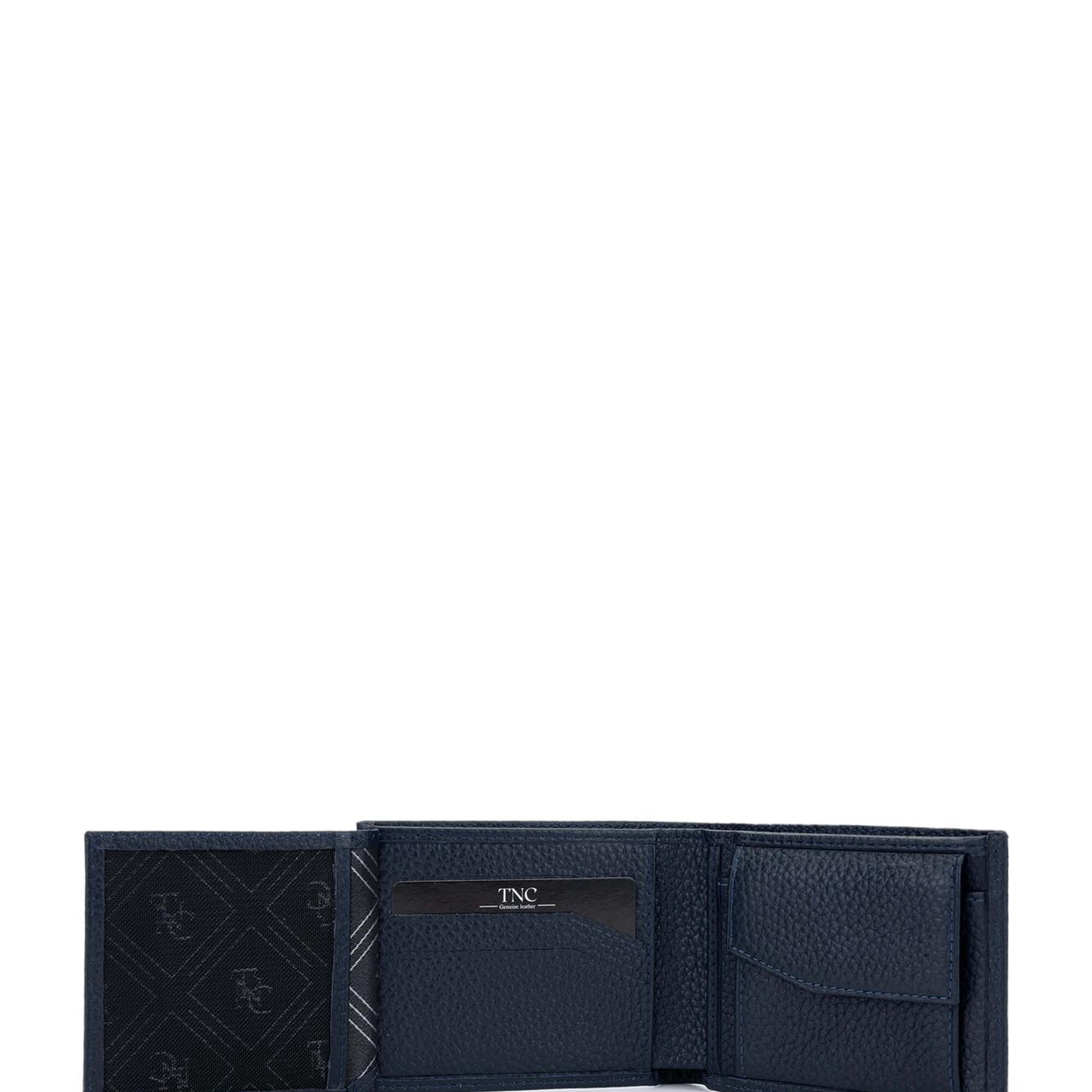 Tamer Tanca Erkek Hakiki Deri Lacivert Cüzdan Cuzdan