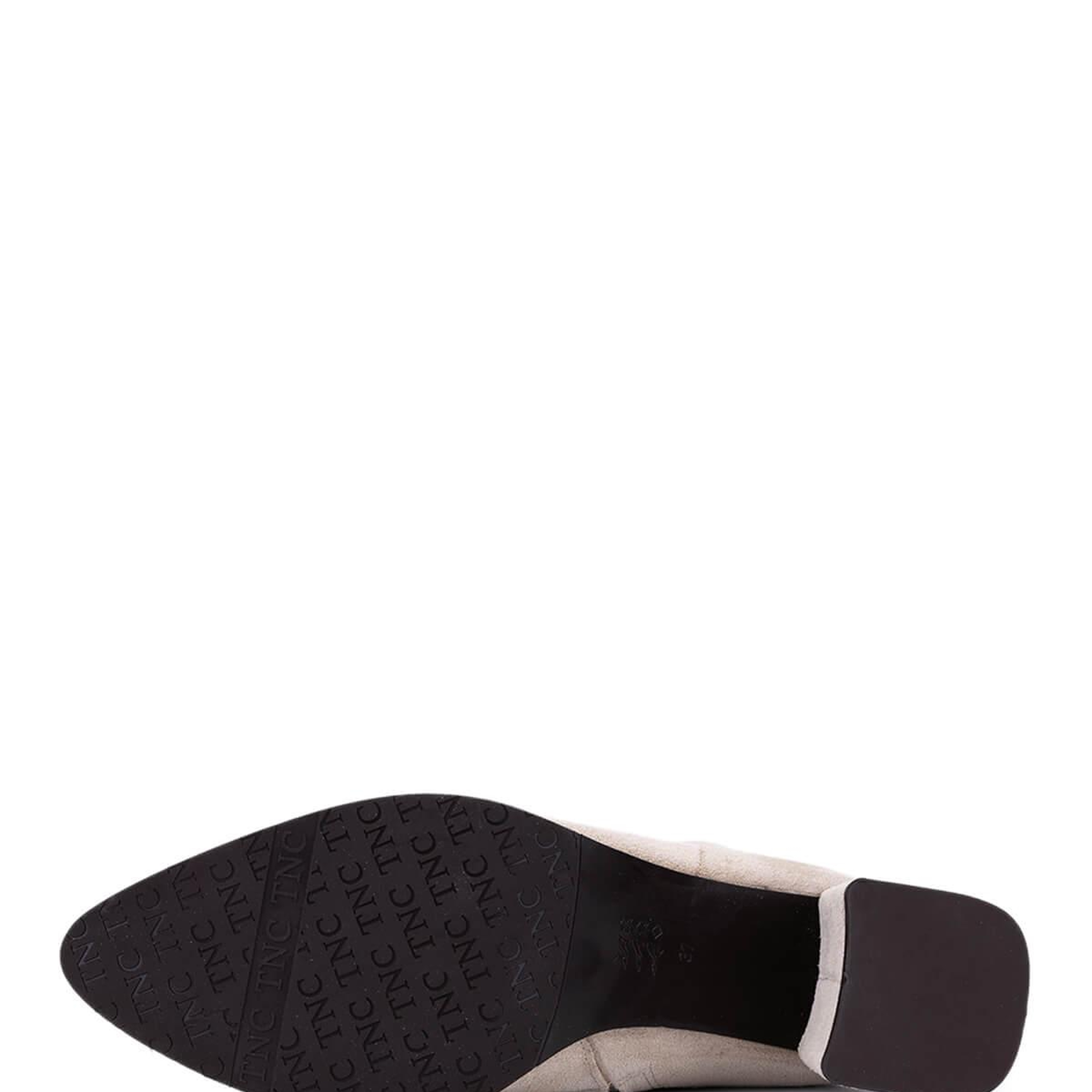 Tamer Tanca Kadın Hakiki Deri Bej Topuklu Çizme