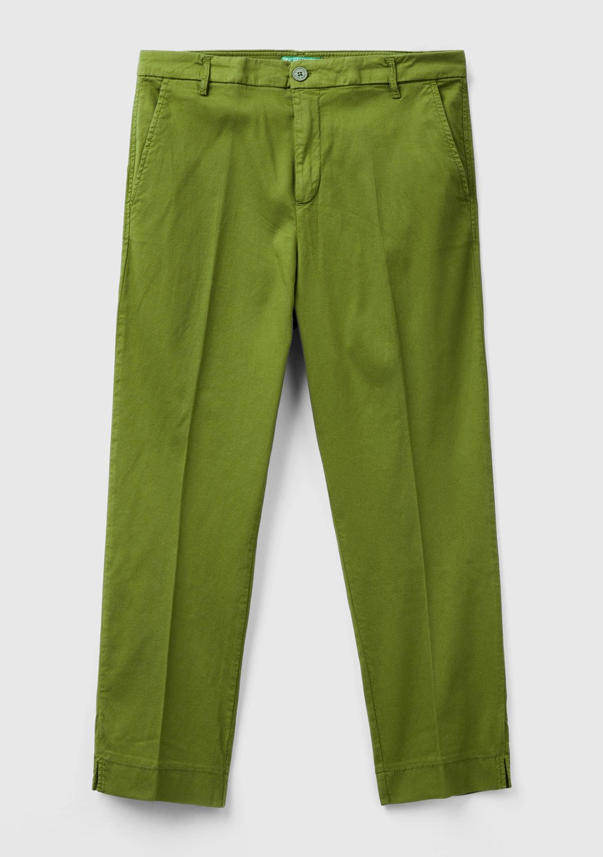 Kadın Soluk Yeşil Mevsimlik Chino