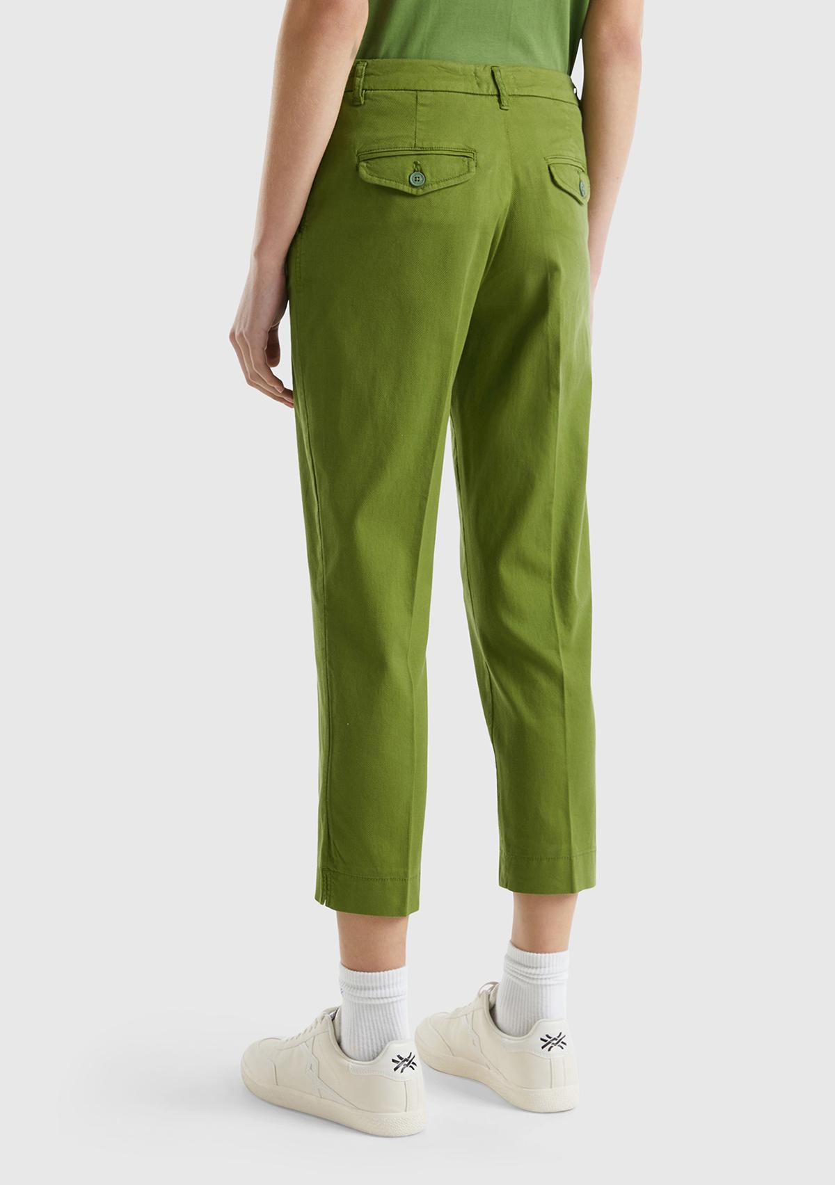 Kadın Soluk Yeşil Mevsimlik Chino