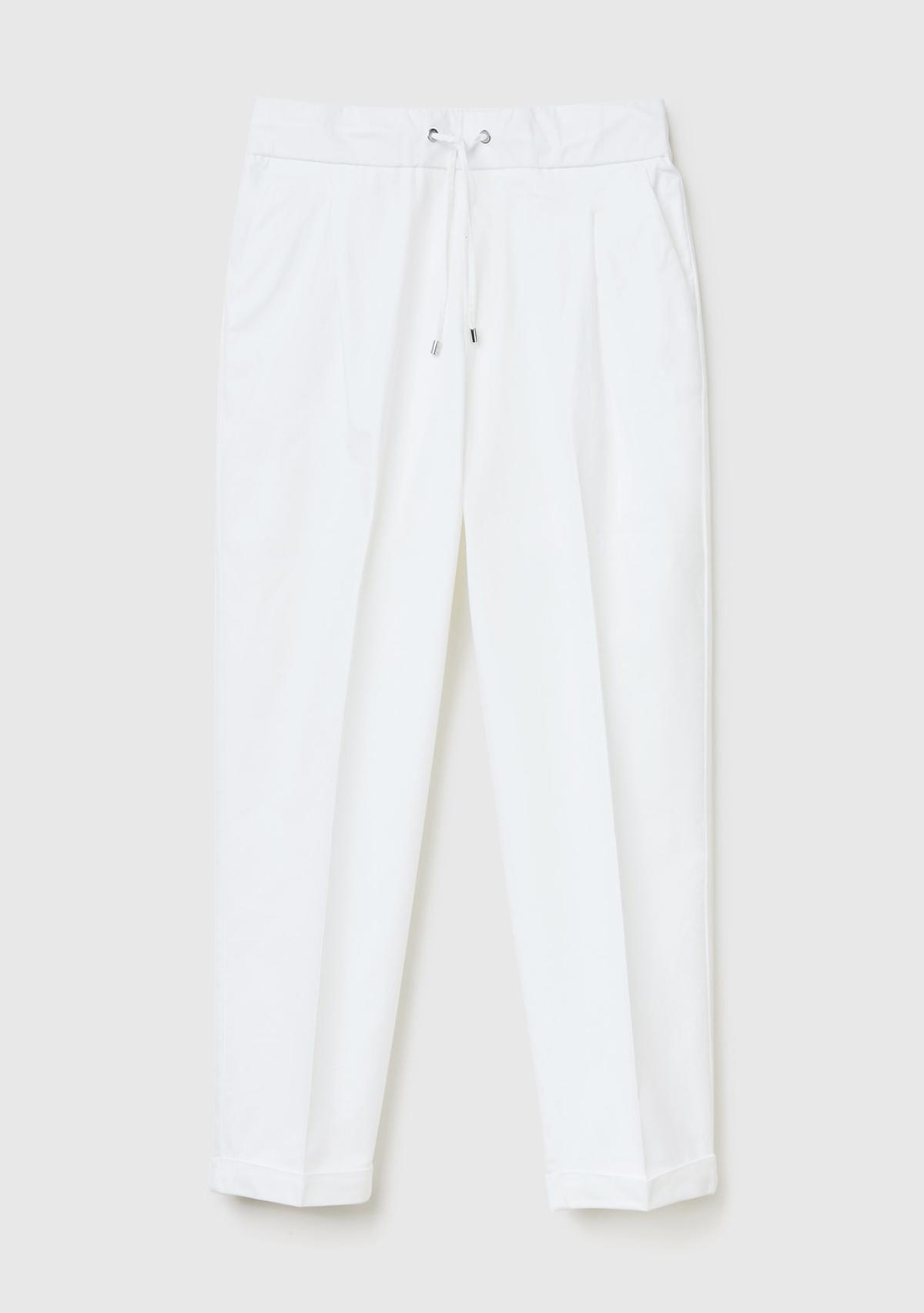 Kadın Beyaz Jogger Pantolon