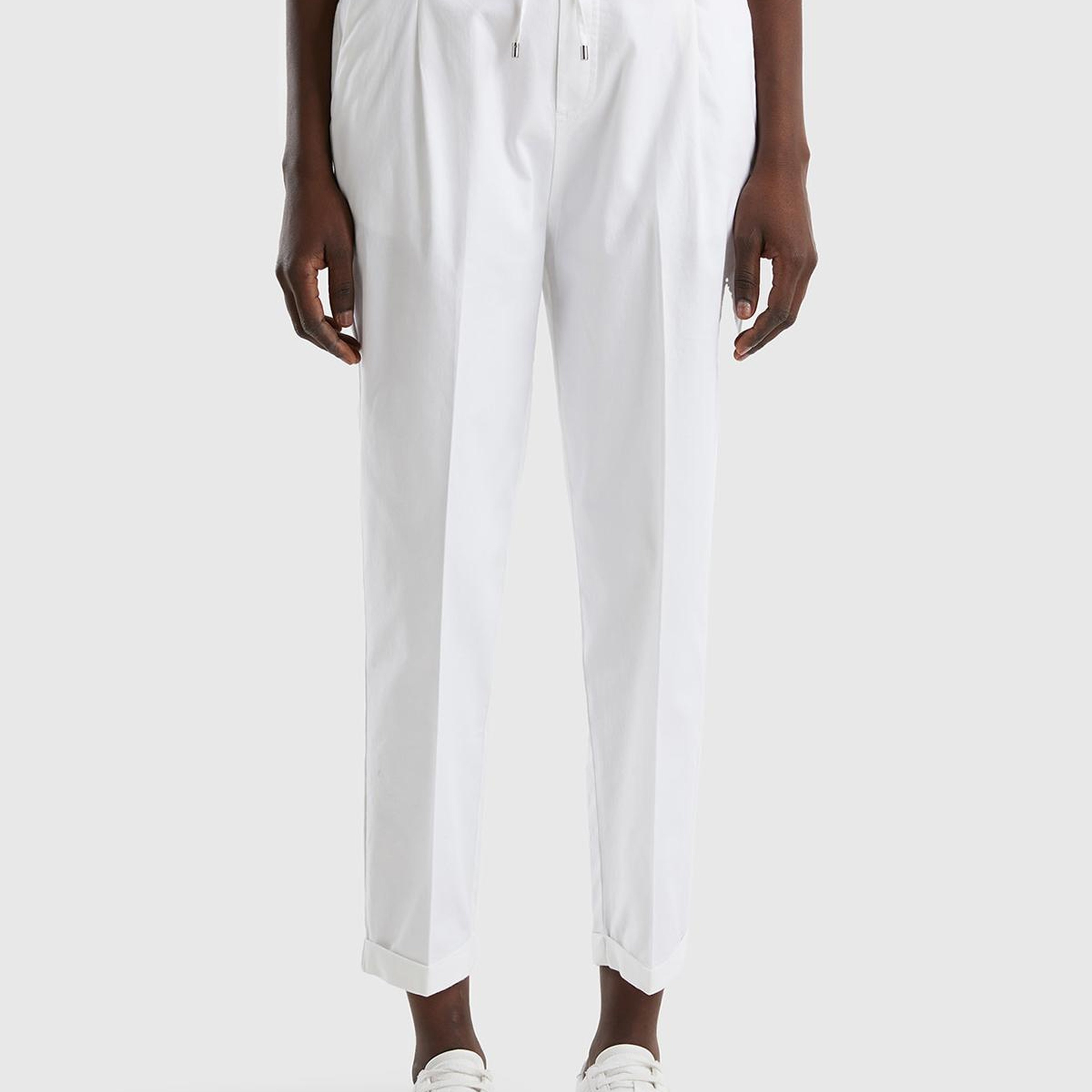 Kadın Beyaz Jogger Pantolon