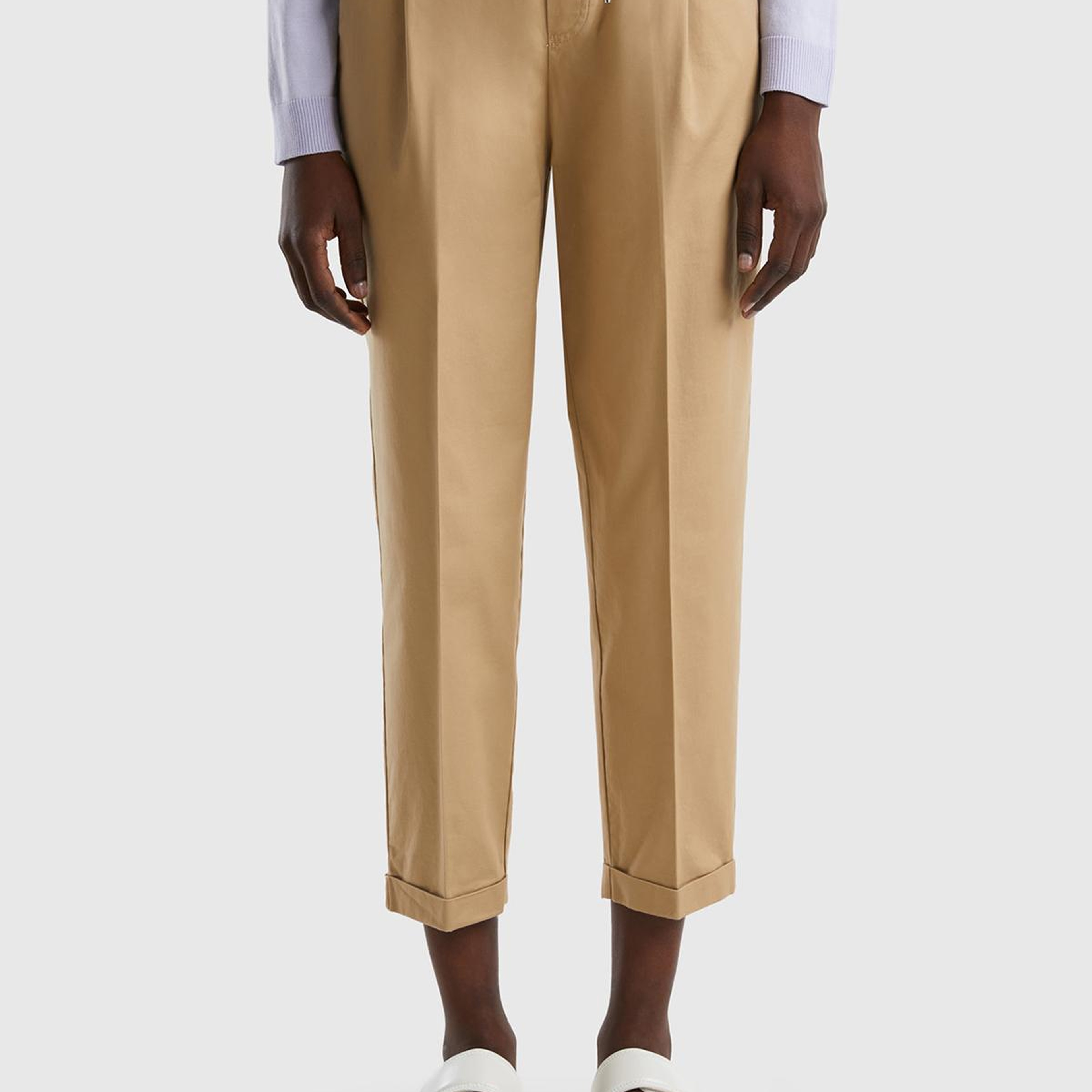 Kadın Bej Jogger Pantolon