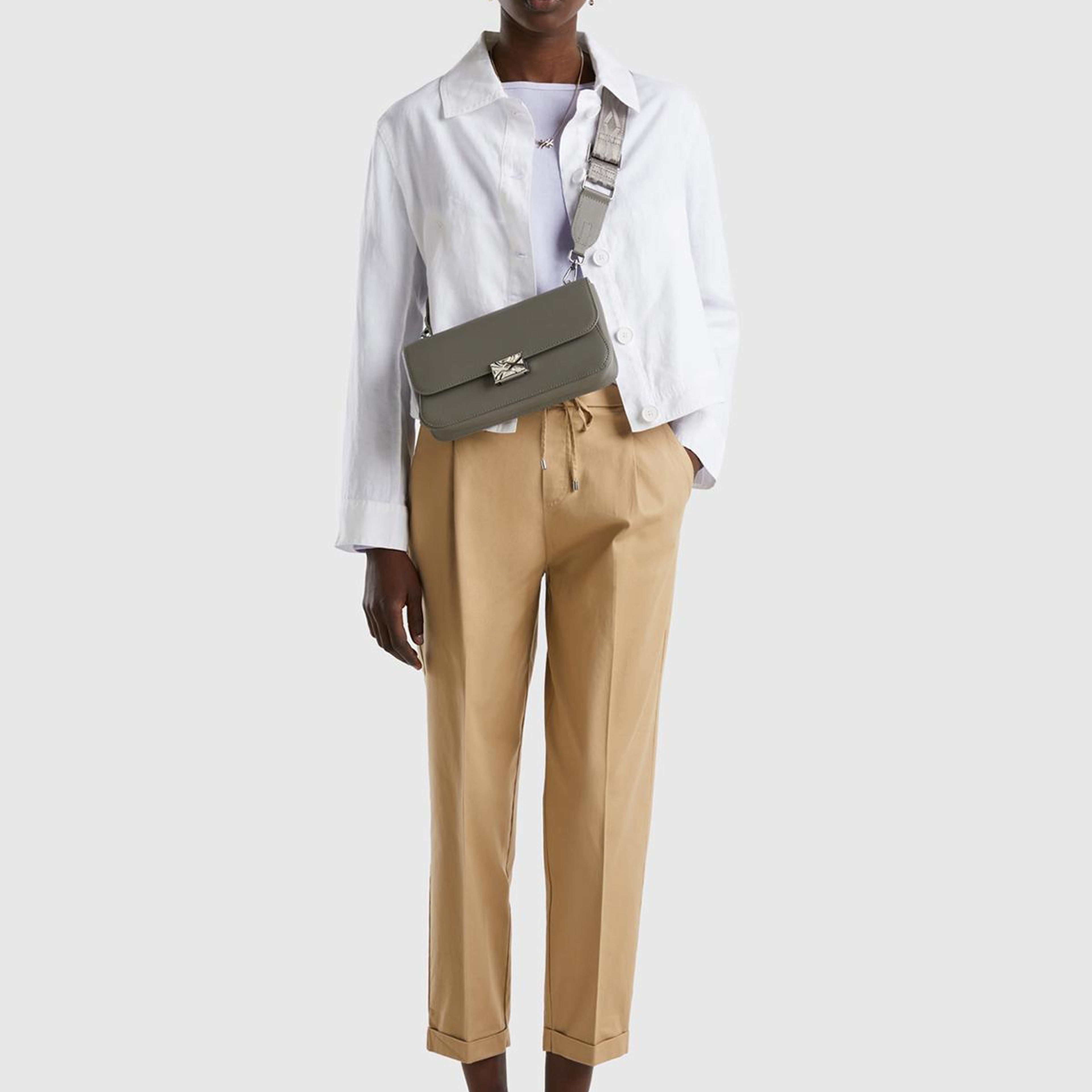 Kadın Bej Jogger Pantolon