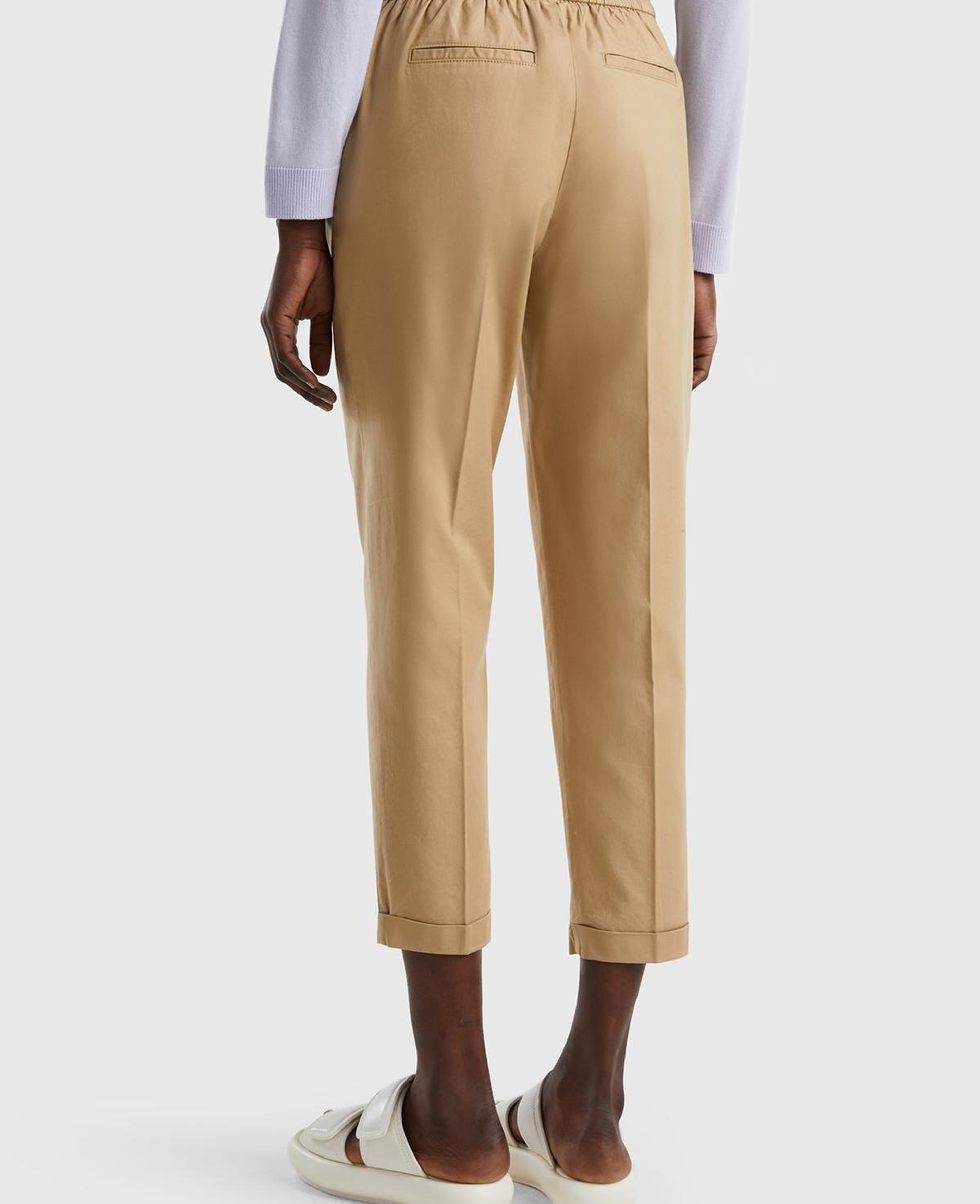 Kadın Bej Jogger Pantolon