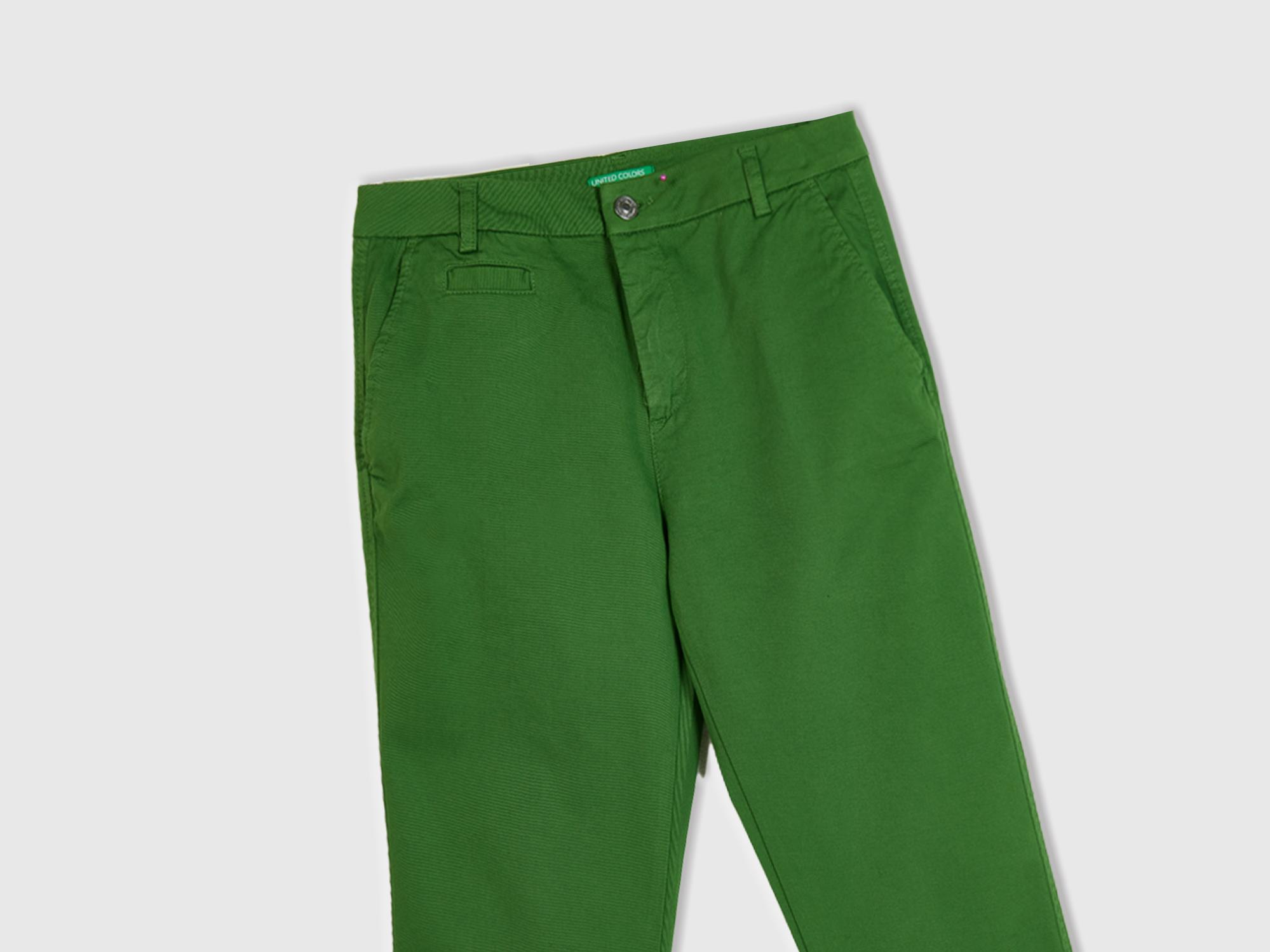 Kadın Soluk Yeşil Elastanlı Basic Chino Pantolon