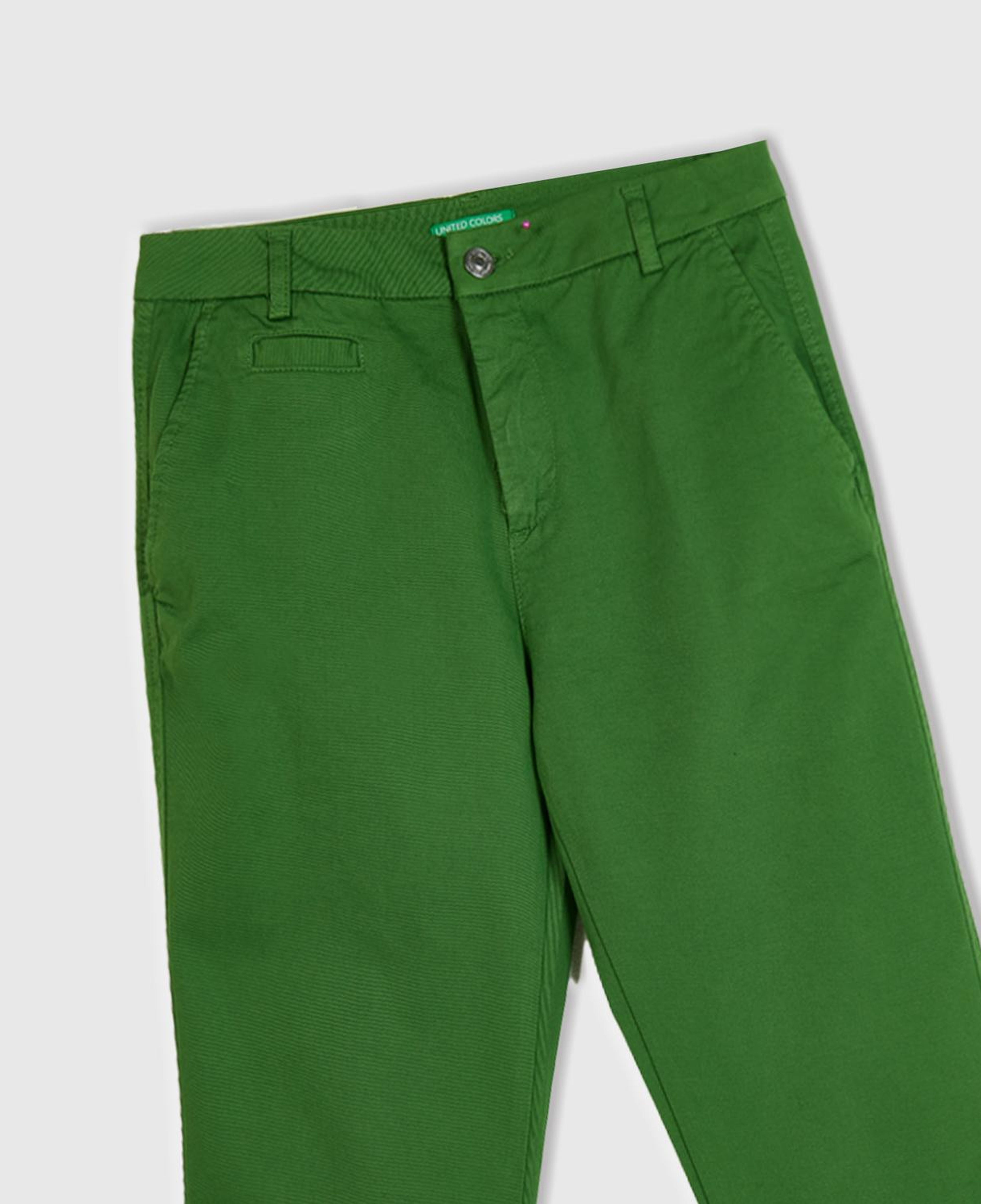 Kadın Soluk Yeşil Elastanlı Basic Chino Pantolon