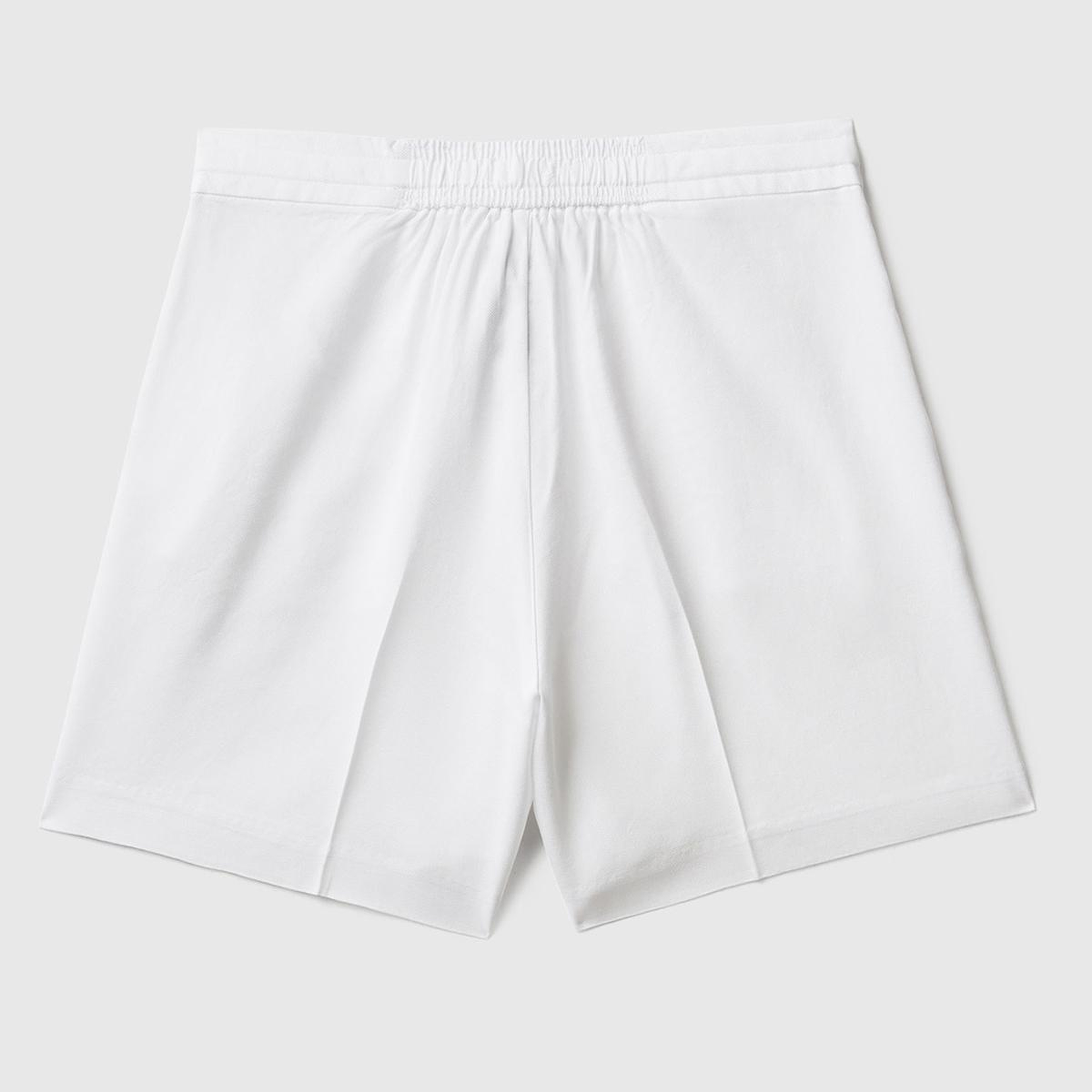 Kadın Beyaz %100 Liyosel Beli İpli Şort