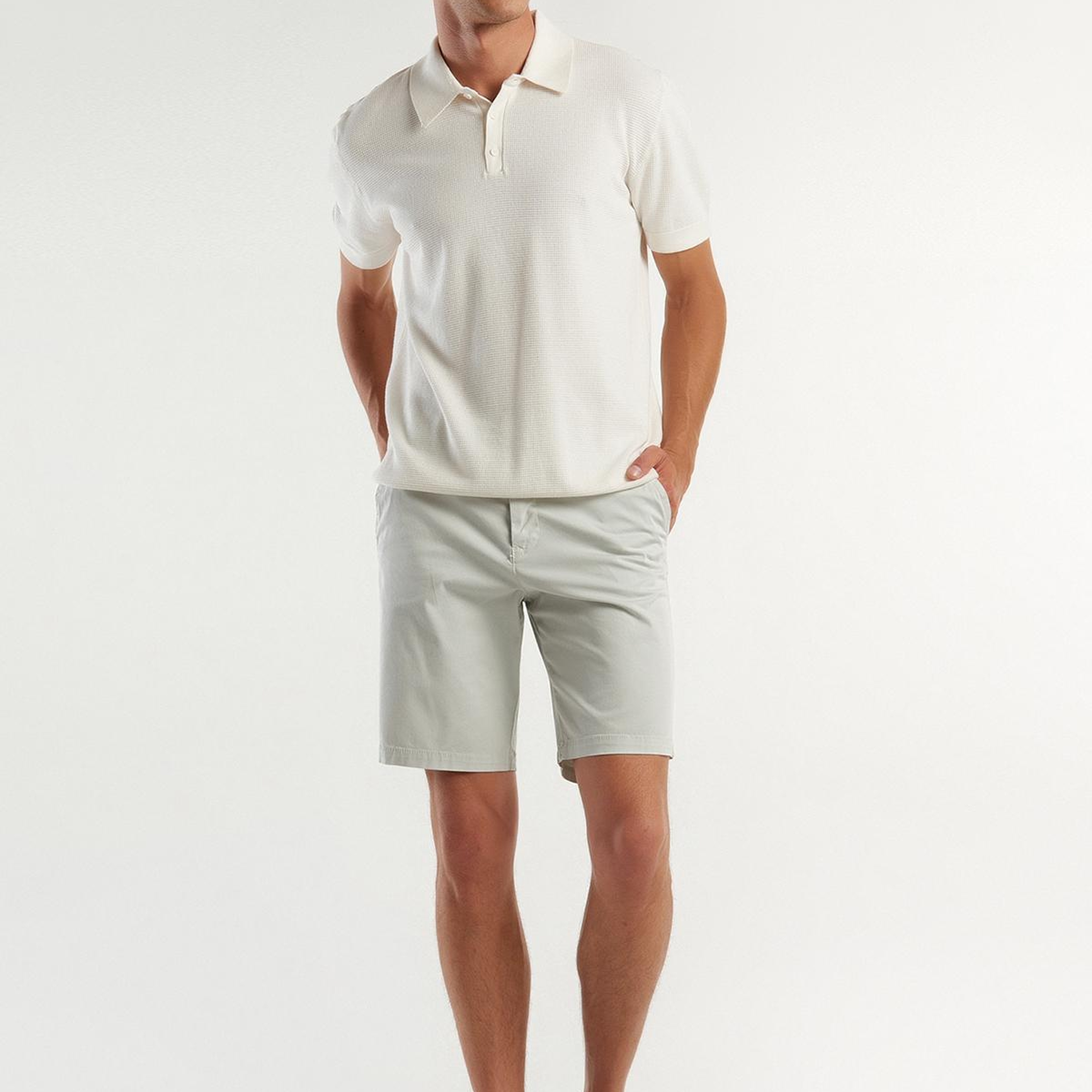 Erkek Kemik Chino Bermuda