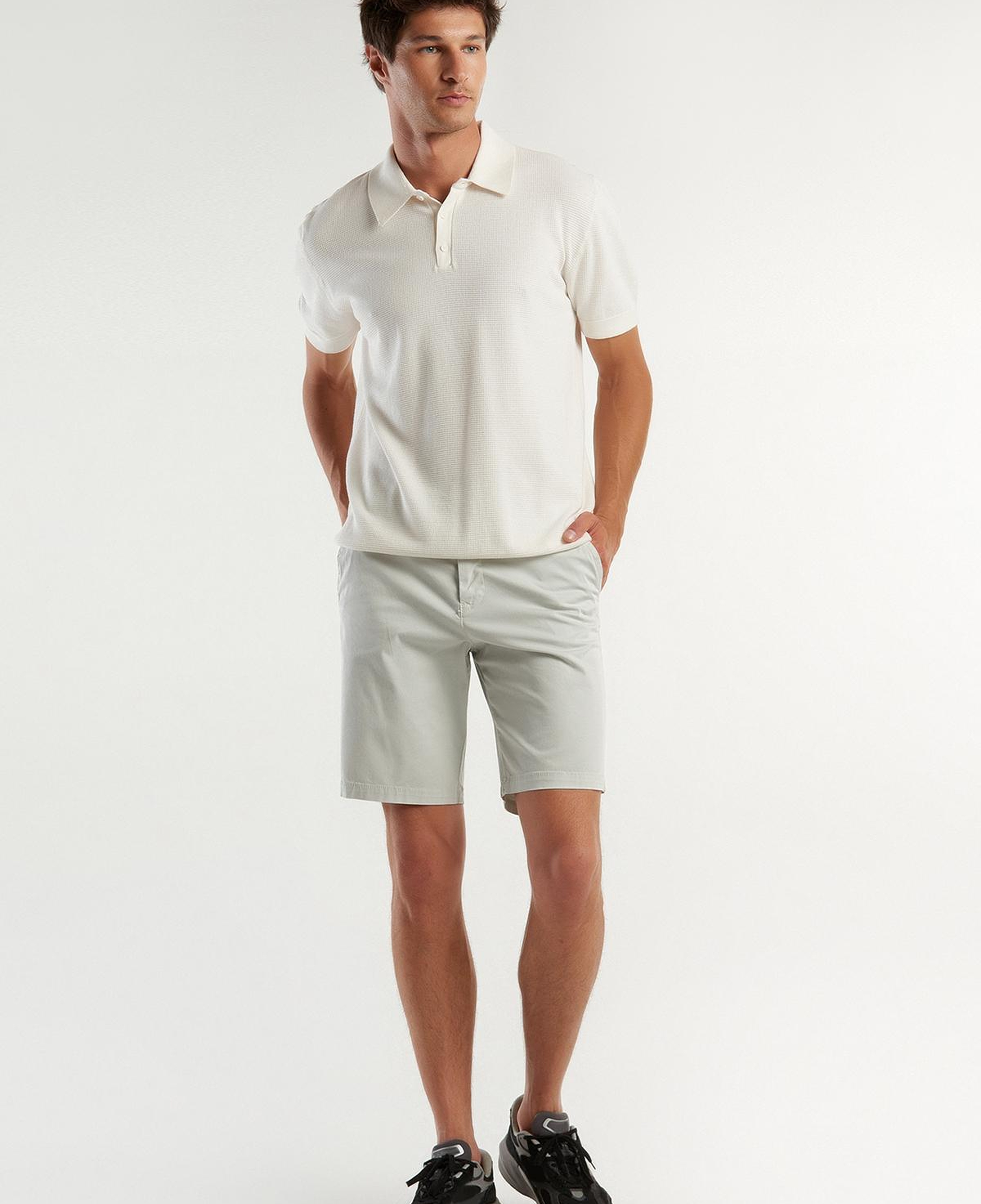 Erkek Kemik Chino Bermuda