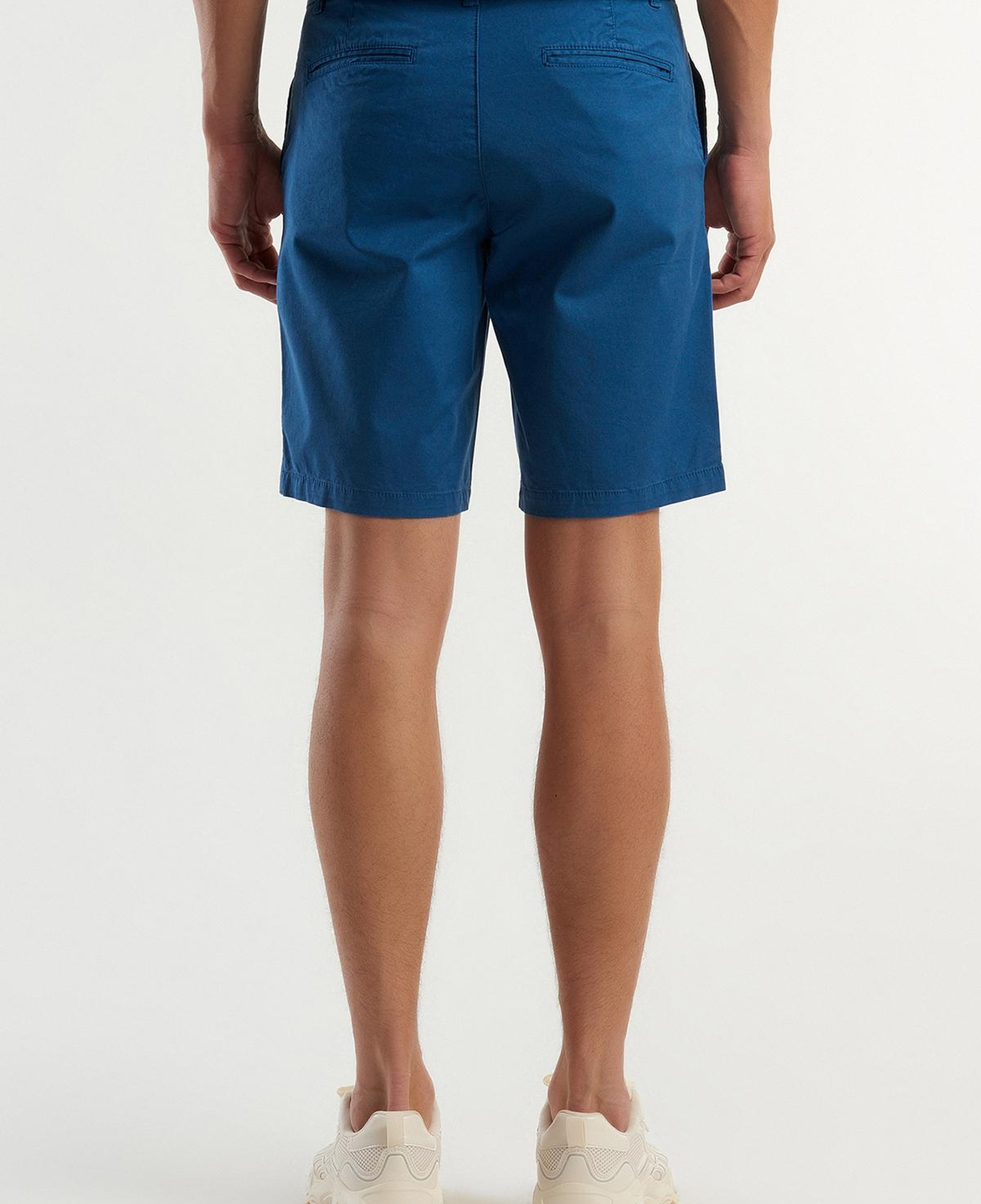 Erkek Gece Mavisi Chino Bermuda