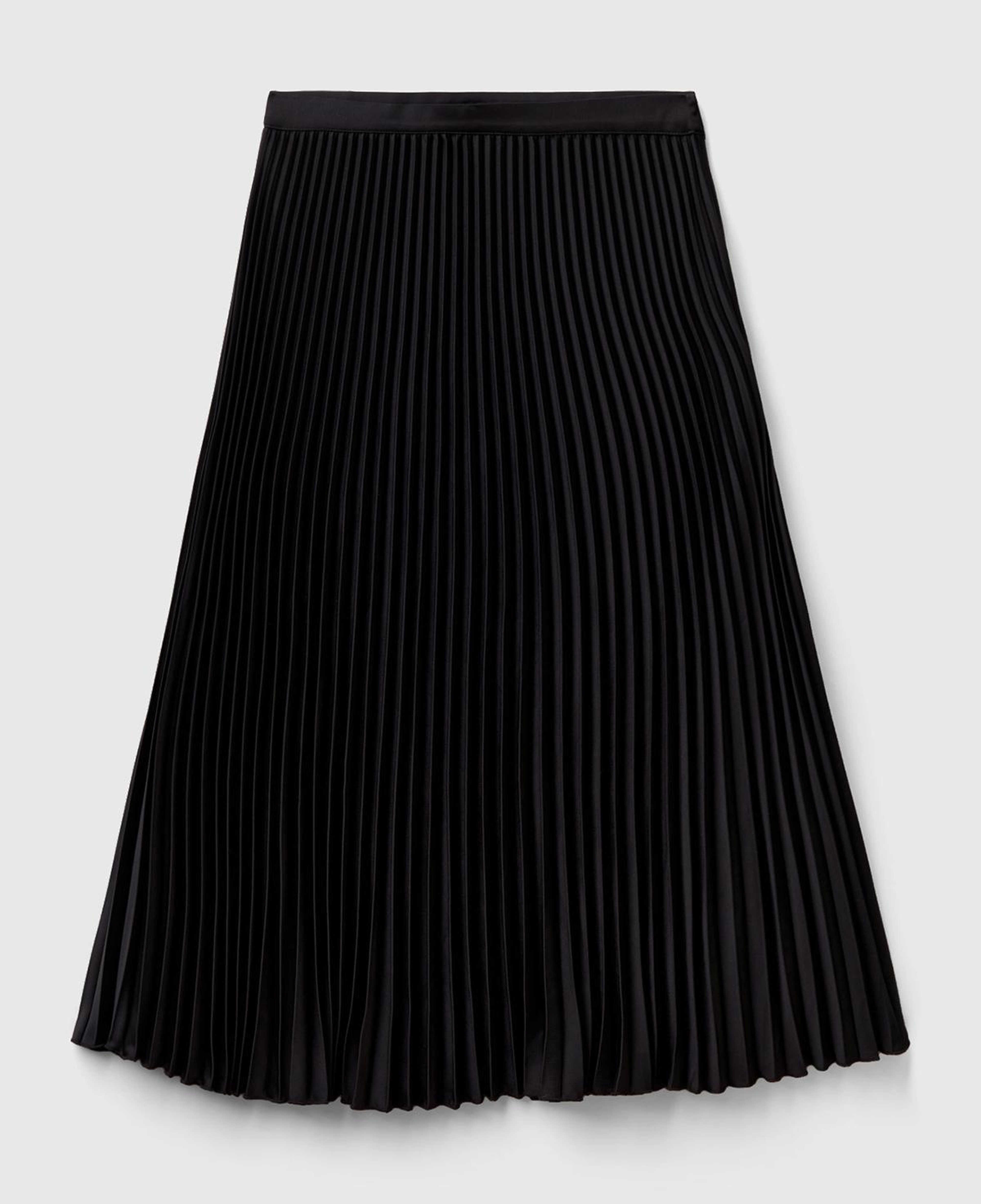 Kadın Siyah Rahat Kesim Uzun Etek