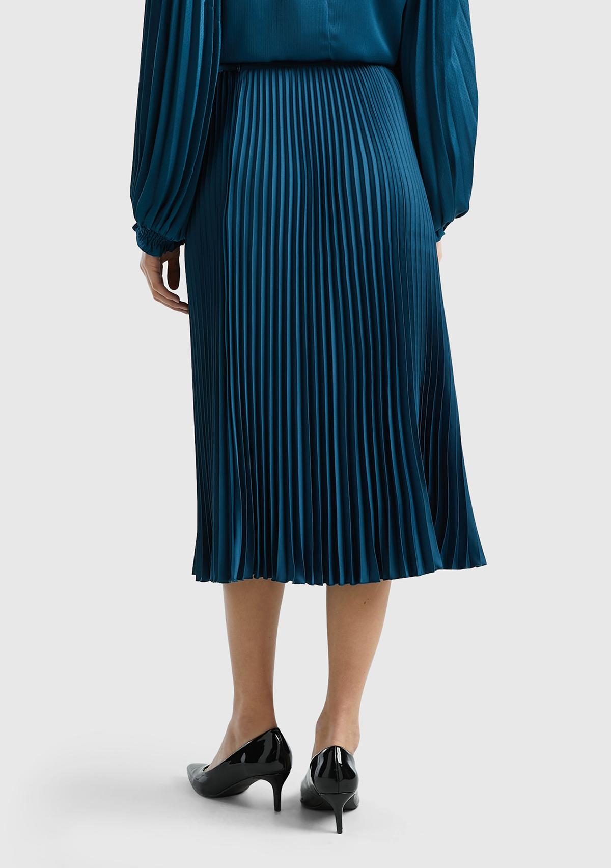 Kadın Petrol Mavisi Rahat Kesim Uzun Etek