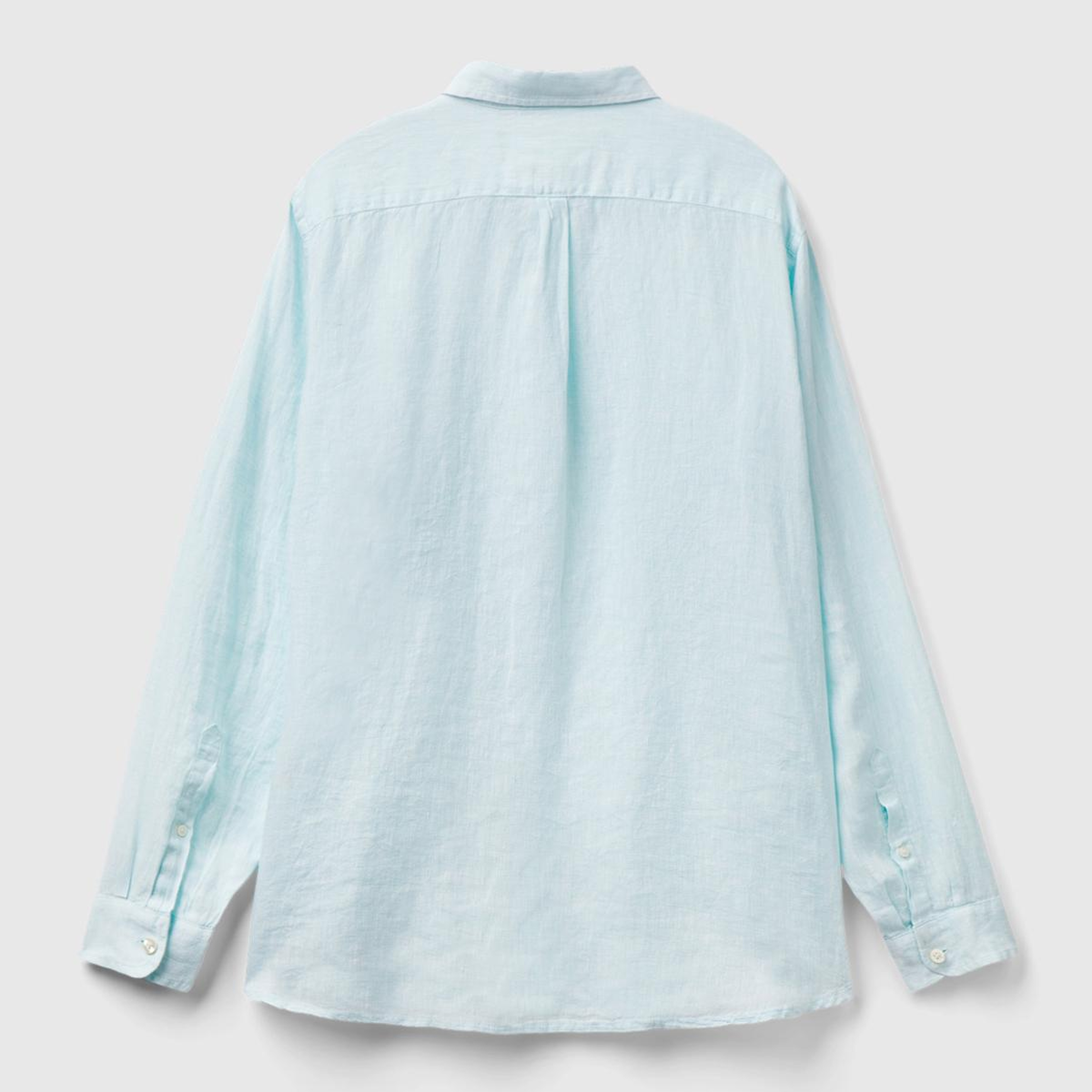 Erkek Açık Yeşil %100 Keten Gömlek