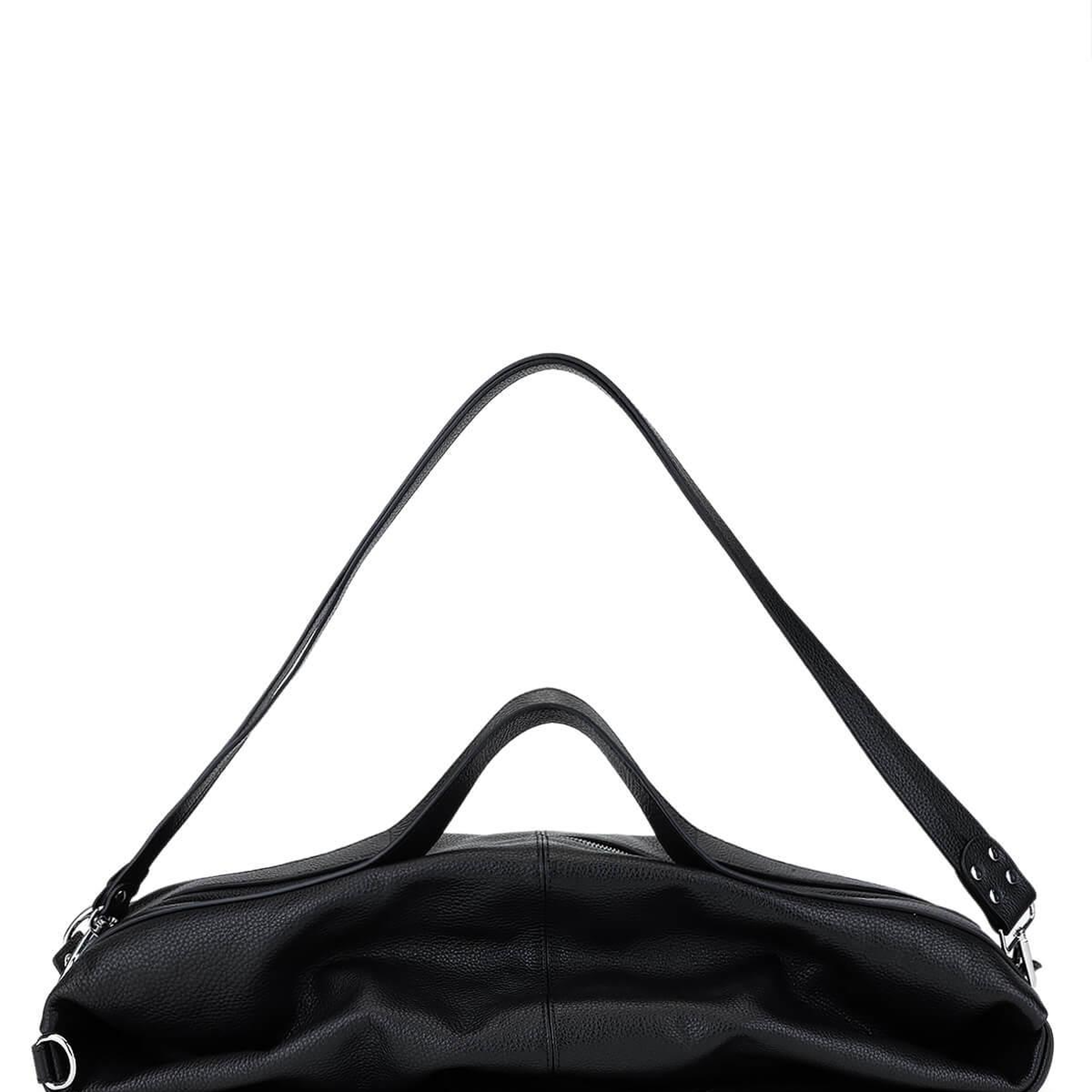 Tamer Tanca Unisex Hakiki Deri Siyah Floter Sırt Çantası