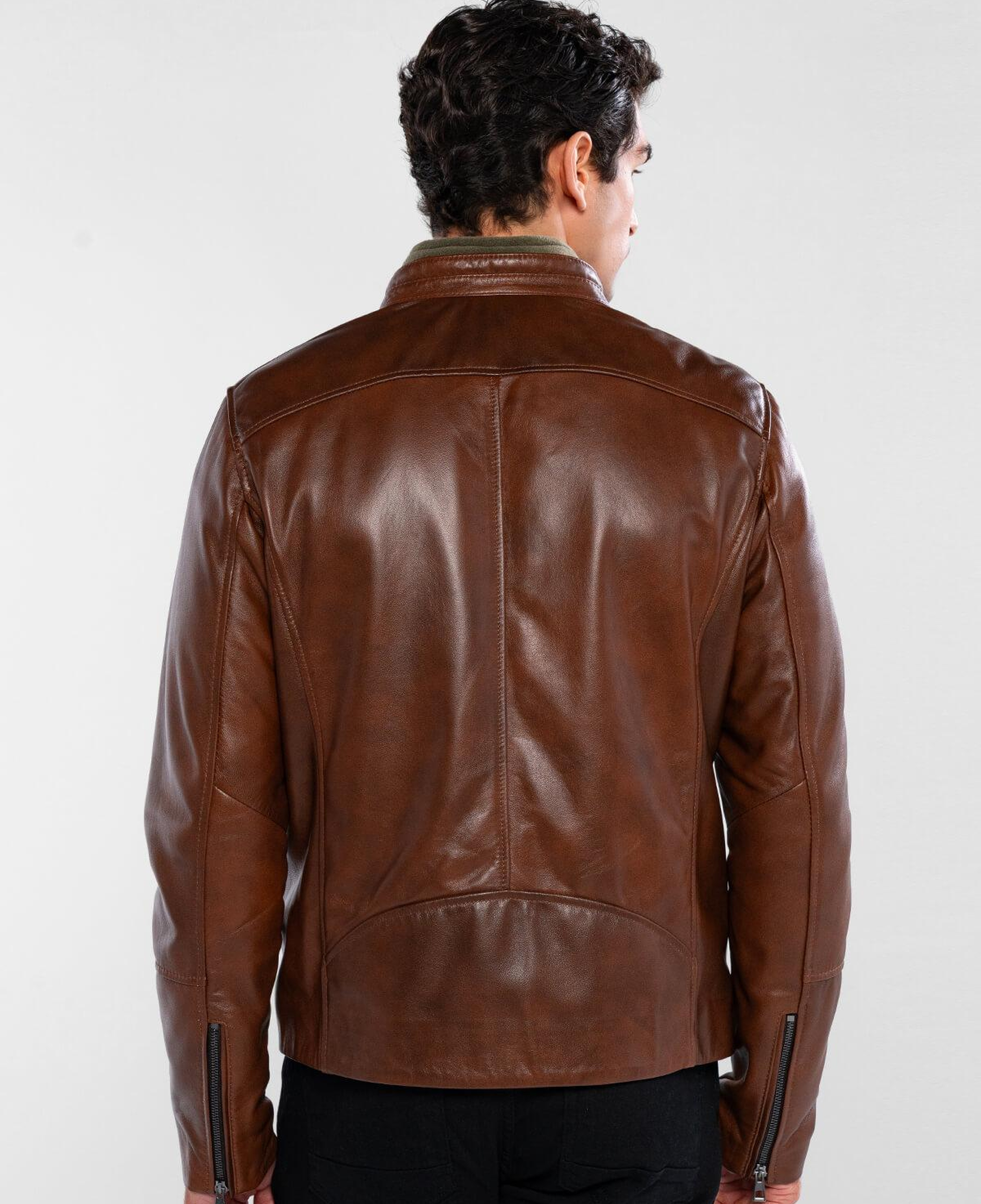 Tamer Tanca Erkek Hakiki Deri Fındık Deri Mont