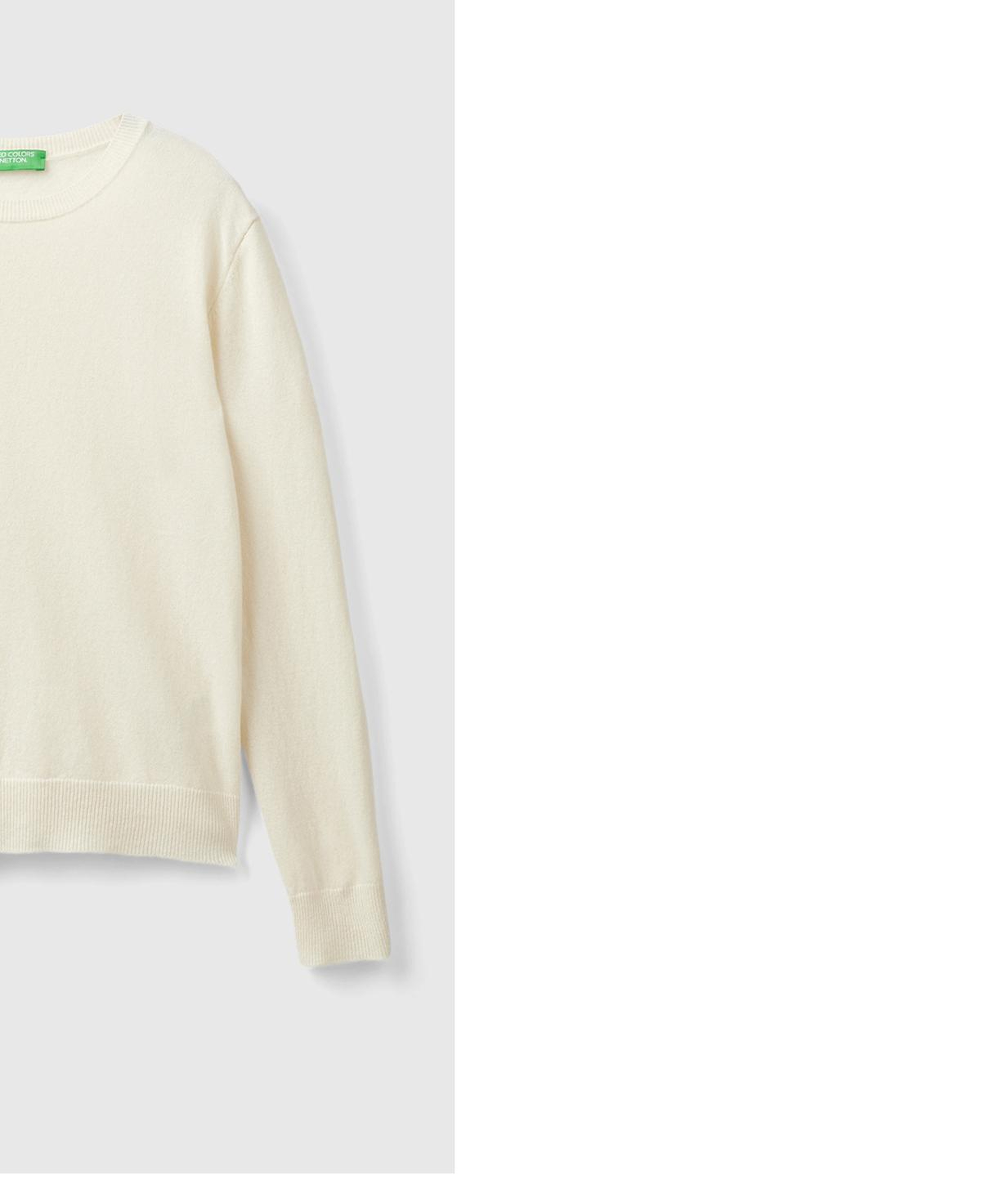 Kadın Krem %100 Merino Bisiklet Yaka Kazak