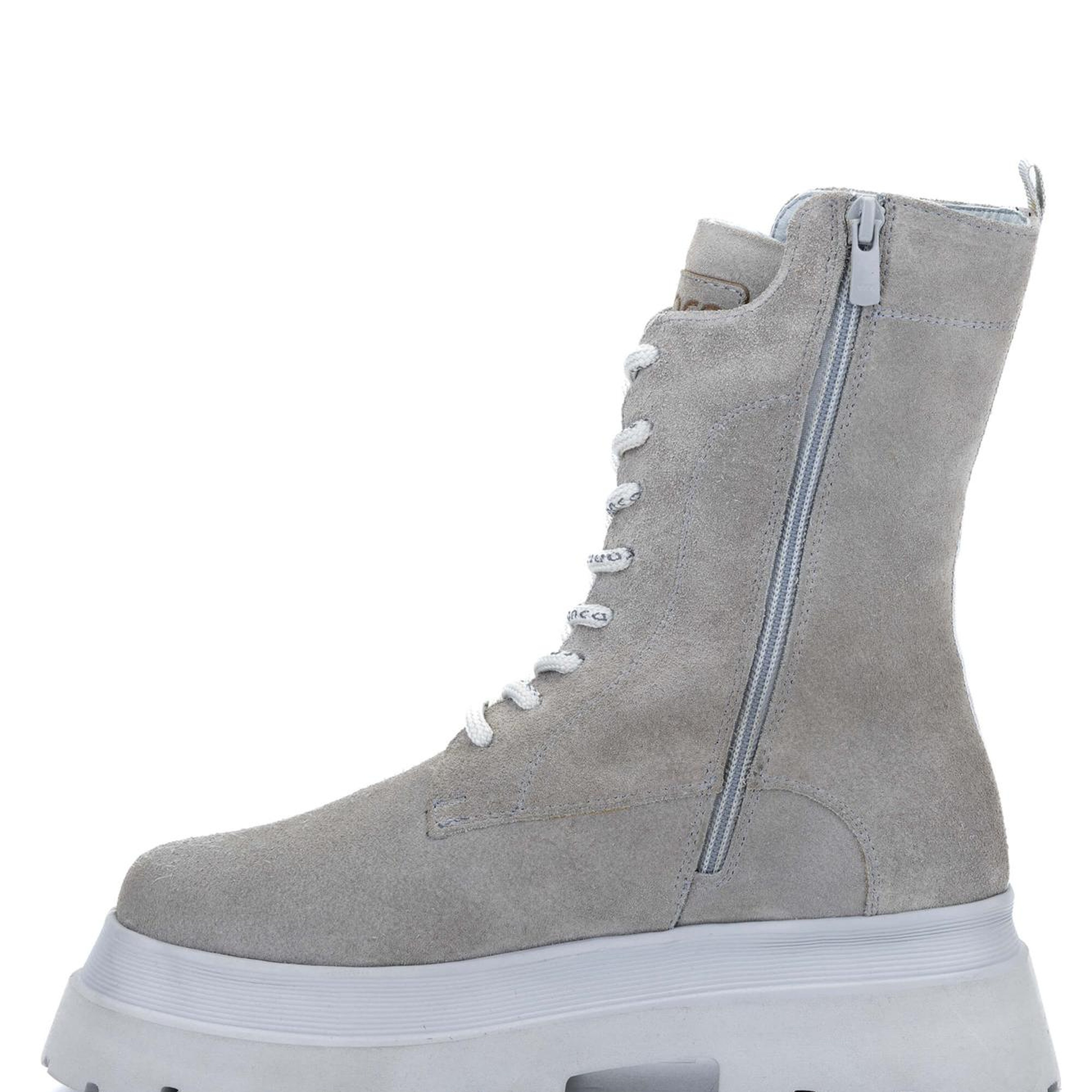 Tamer Tanca Kadın Hakiki Deri Gri POSTAL Bot