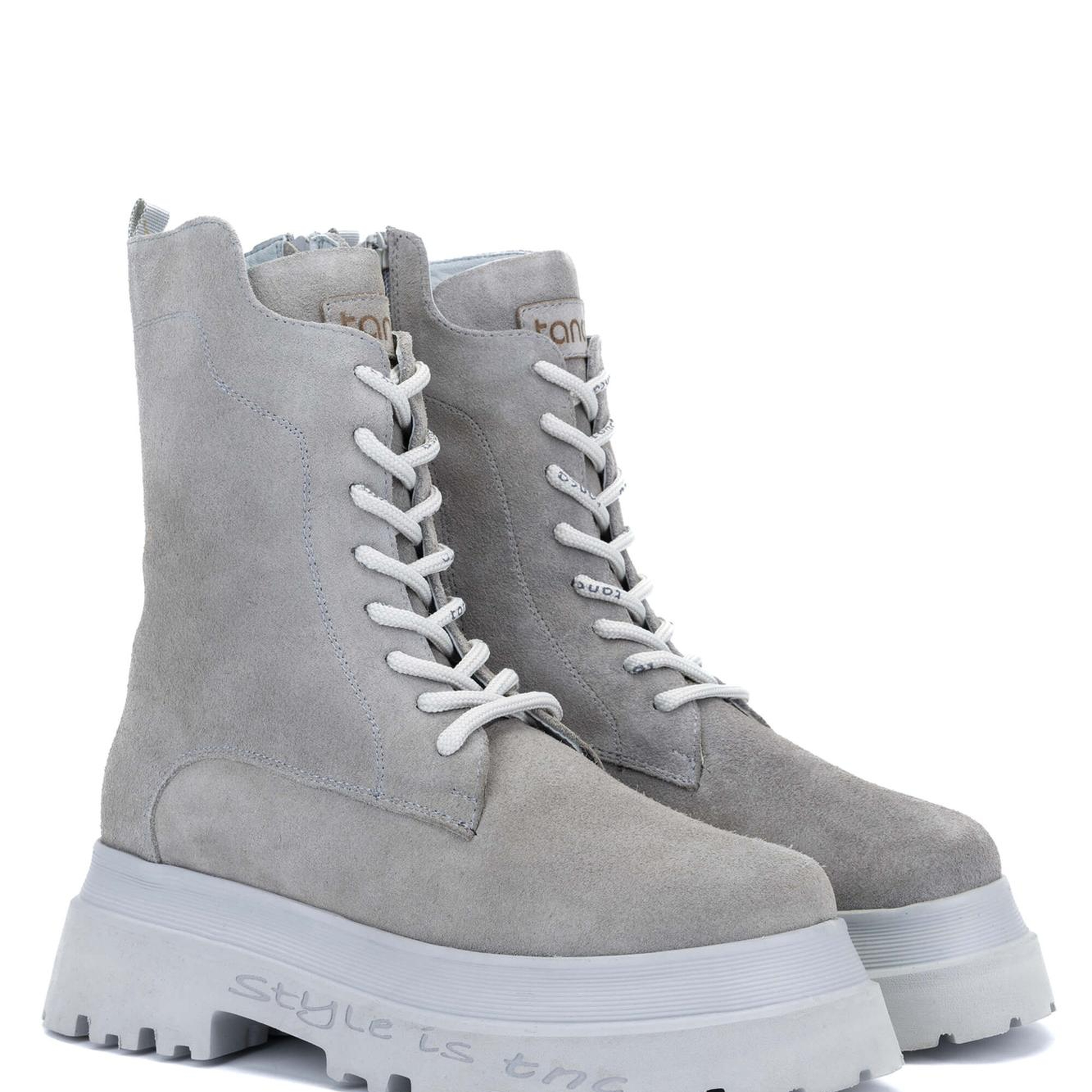 Tamer Tanca Kadın Hakiki Deri Gri POSTAL Bot