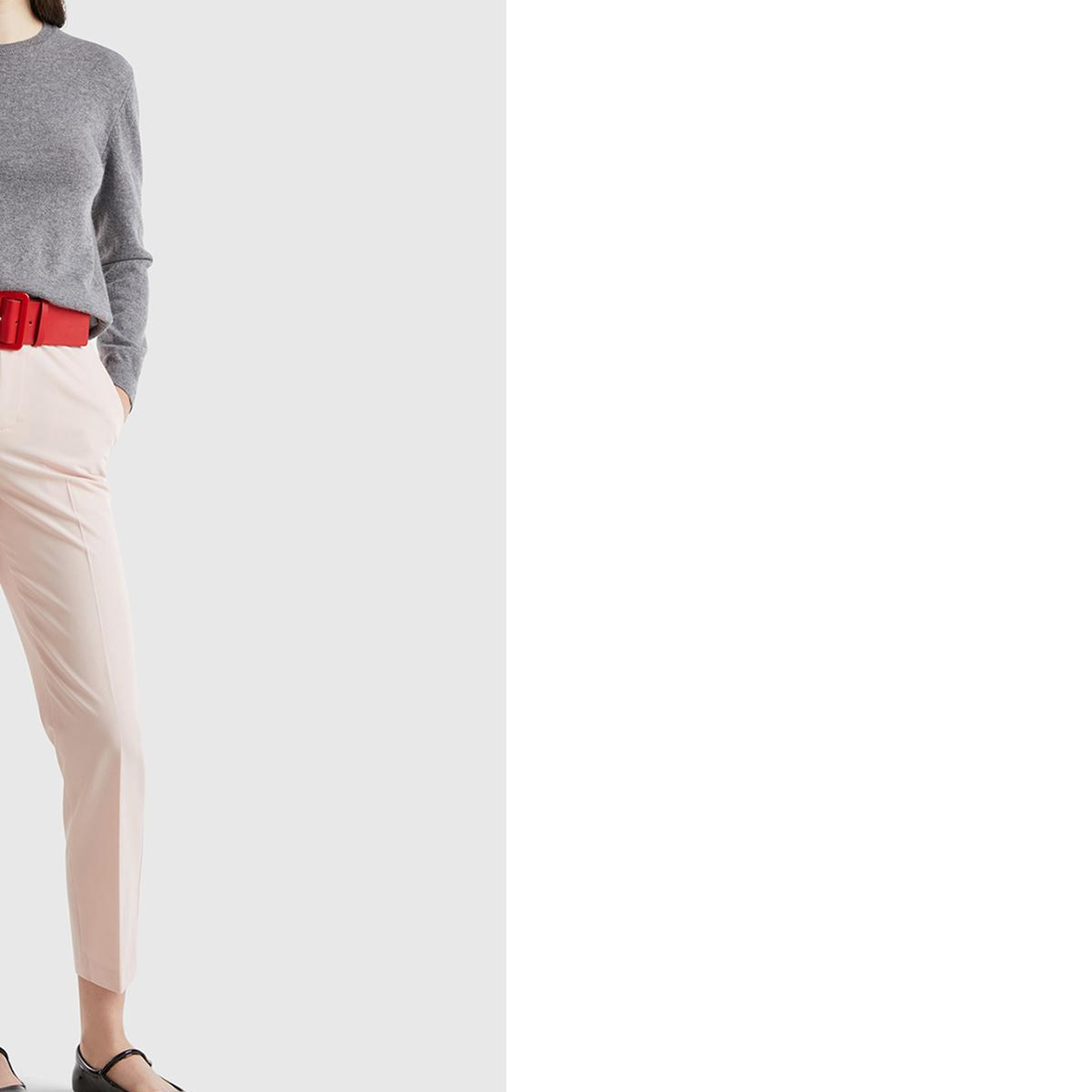 Kadın Antrasit Melanj %100 Merino Bisiklet Yaka Kazak