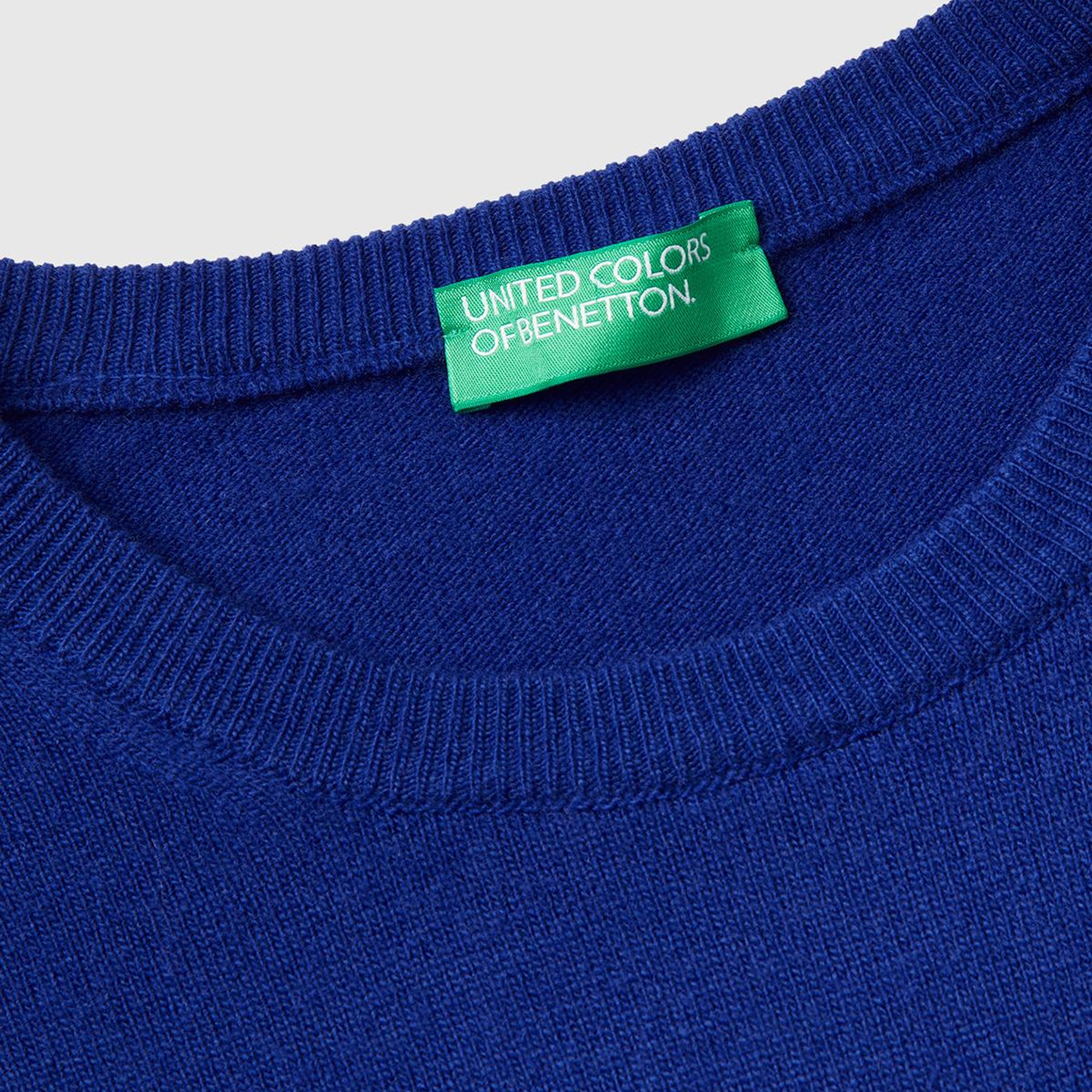 Erkek Çivit Mavi %100 Merino Bisiklet Yaka  Kazak