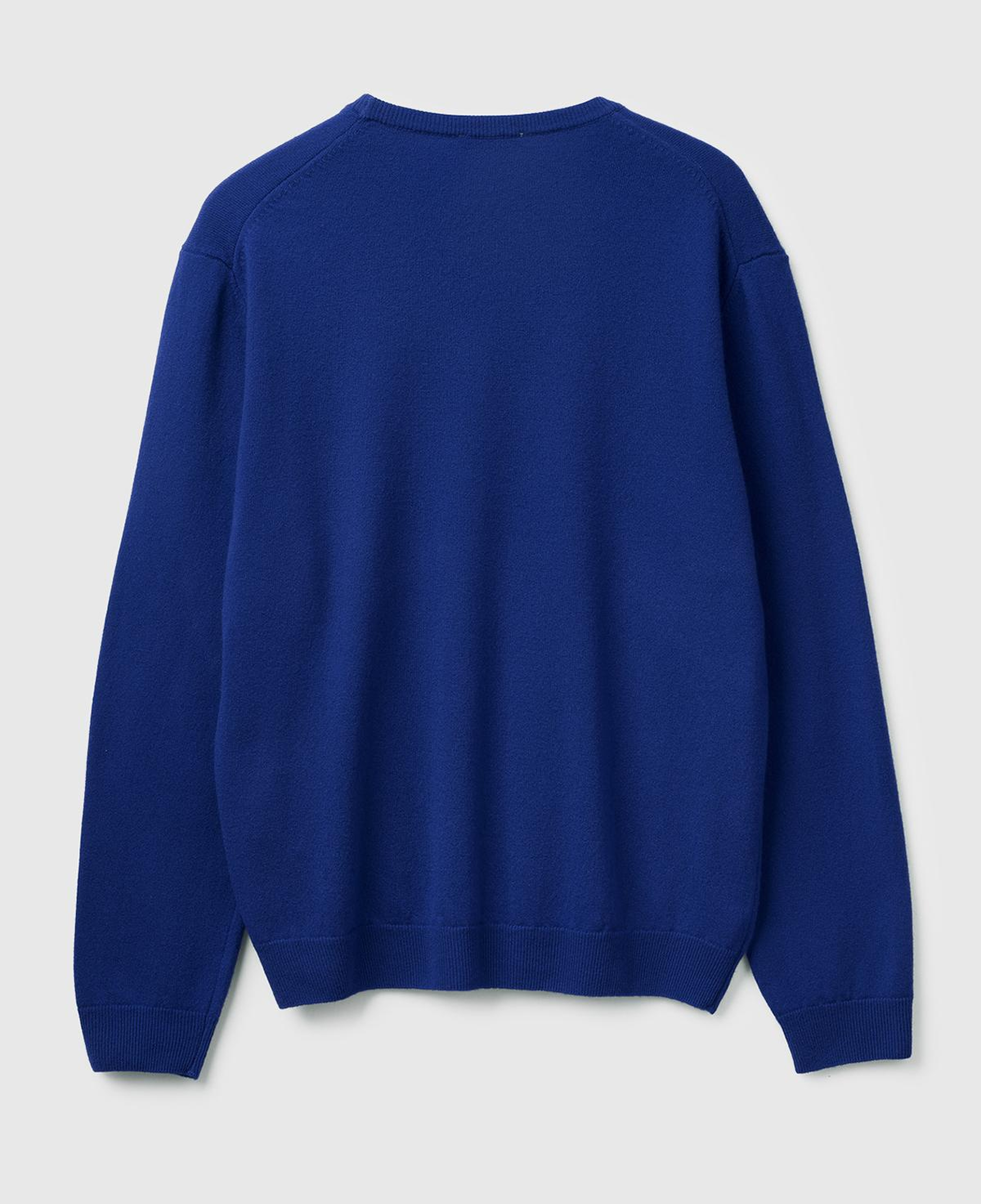 Erkek Çivit Mavi %100 Merino Bisiklet Yaka  Kazak