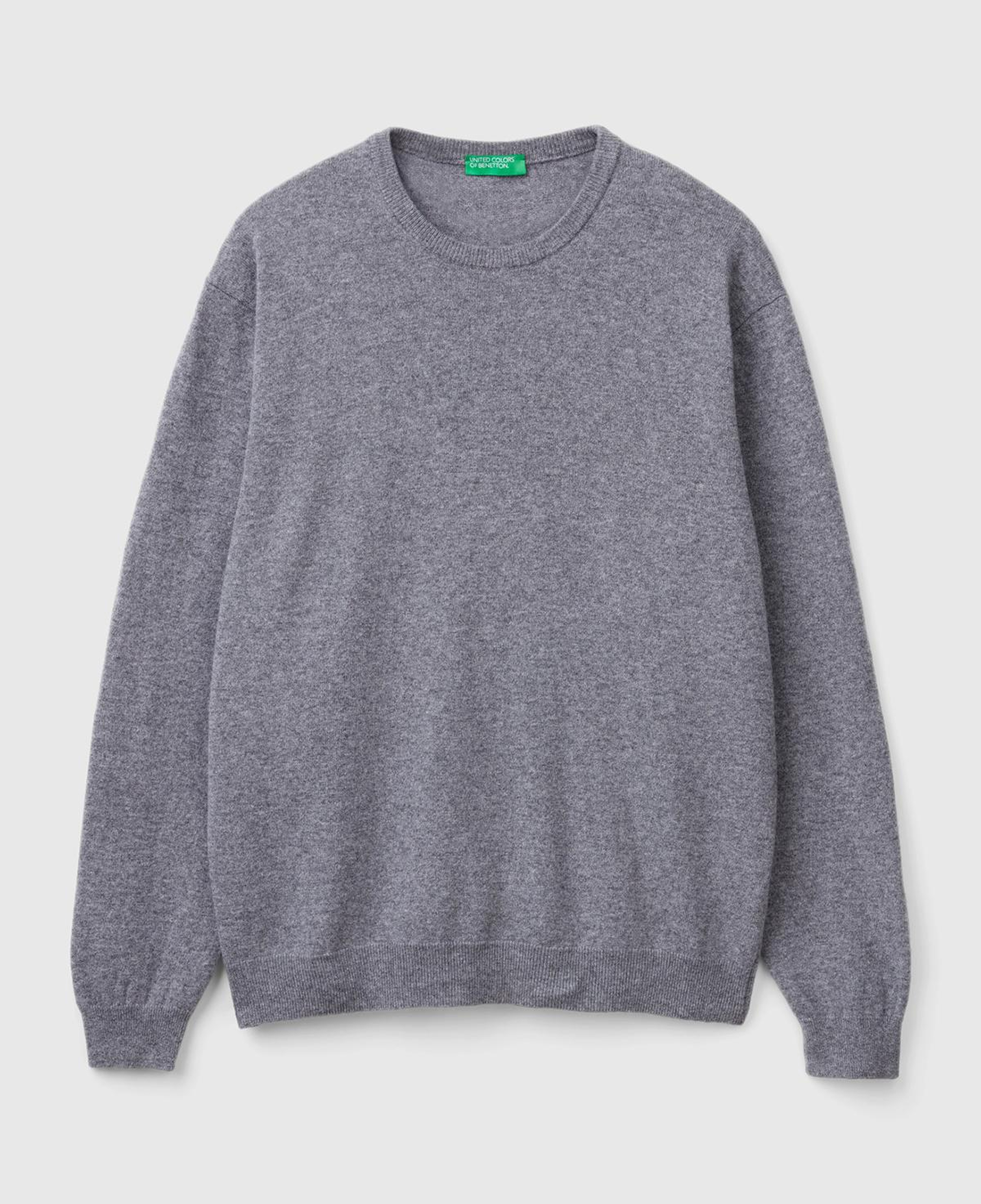 Erkek Antrasit Melanj %100 Merino Bisiklet Yaka  Kazak