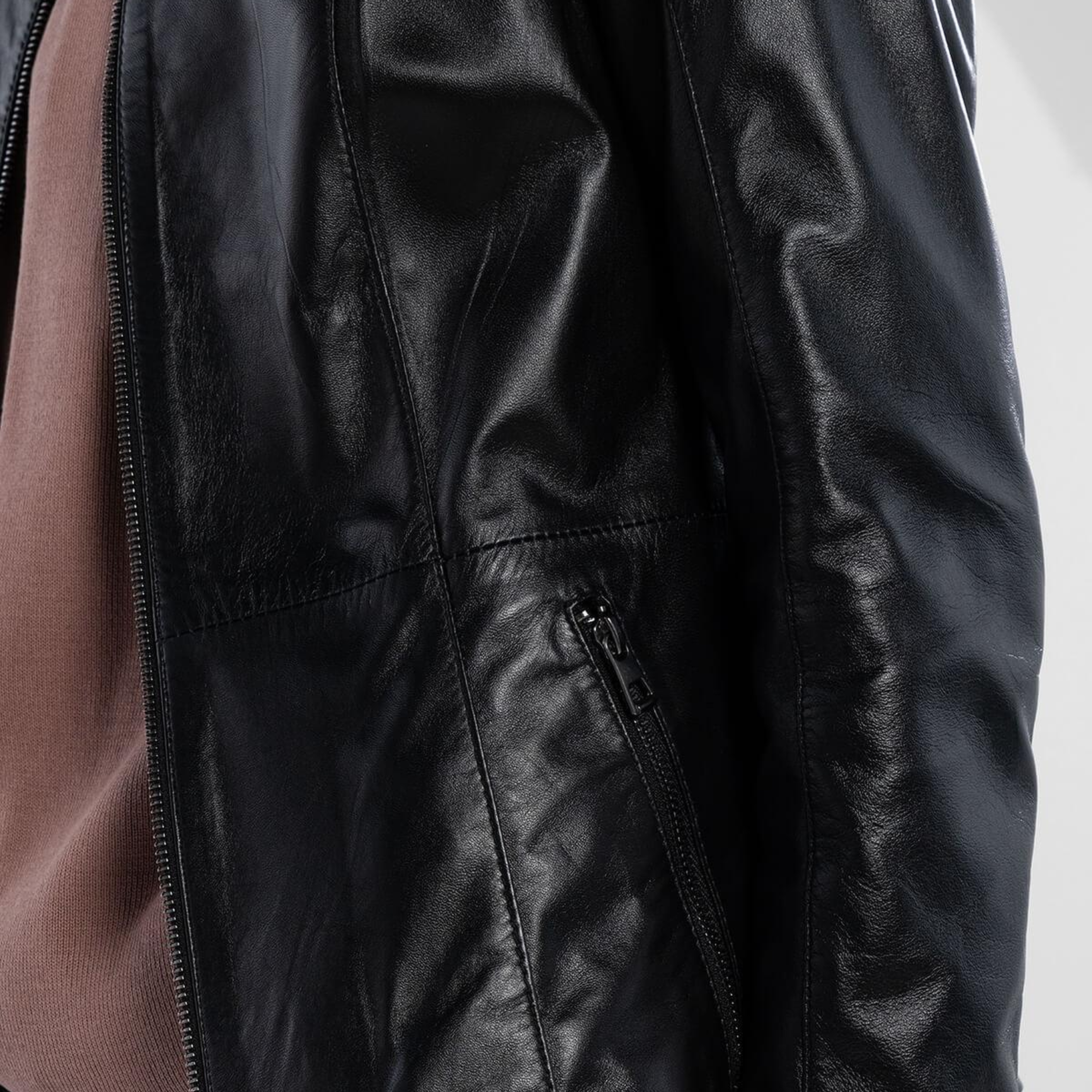 Tamer Tanca Kadın Hakiki Deri Siyah Deri Mont